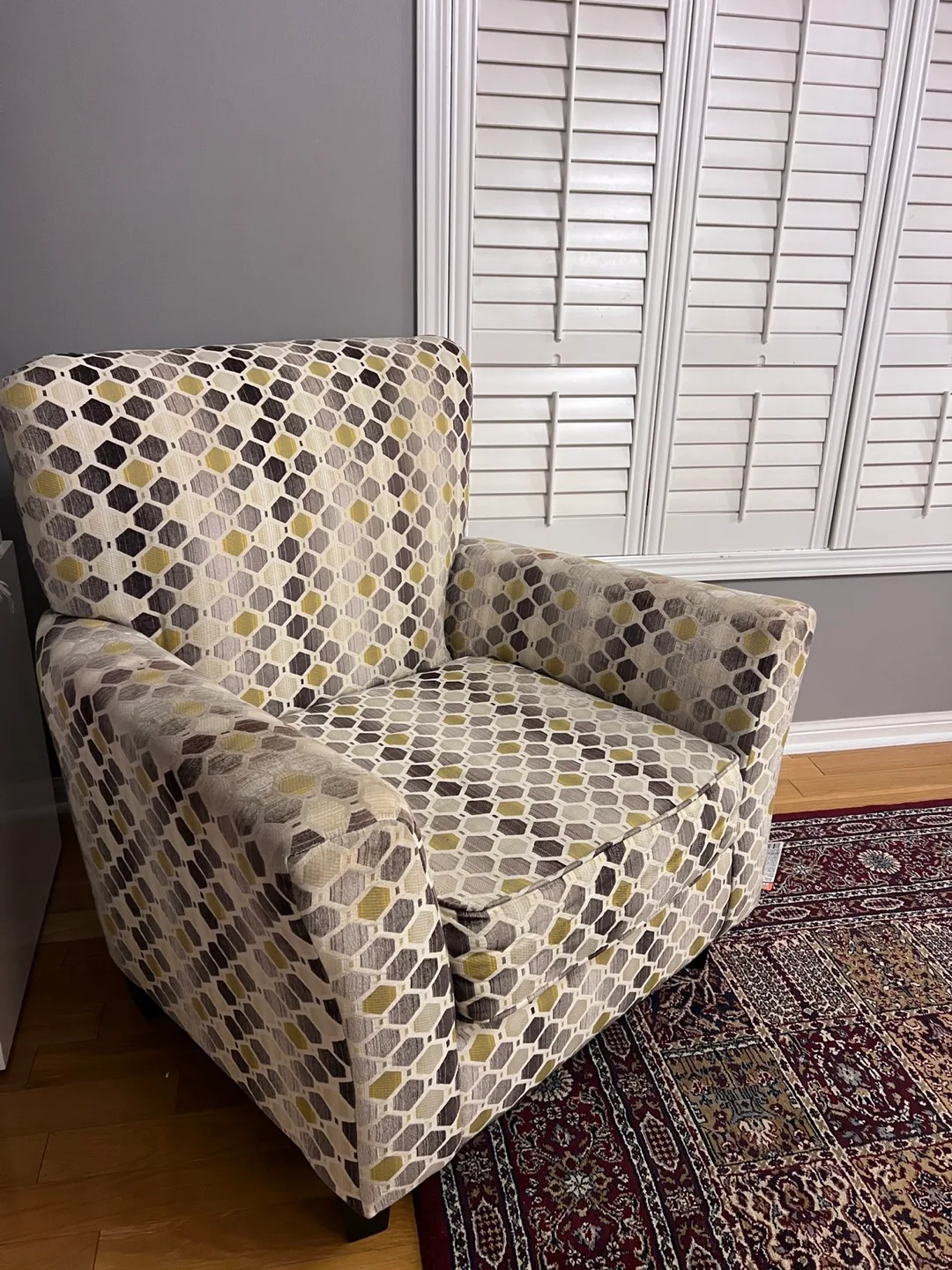 Patterned Accent Chair thumbnail