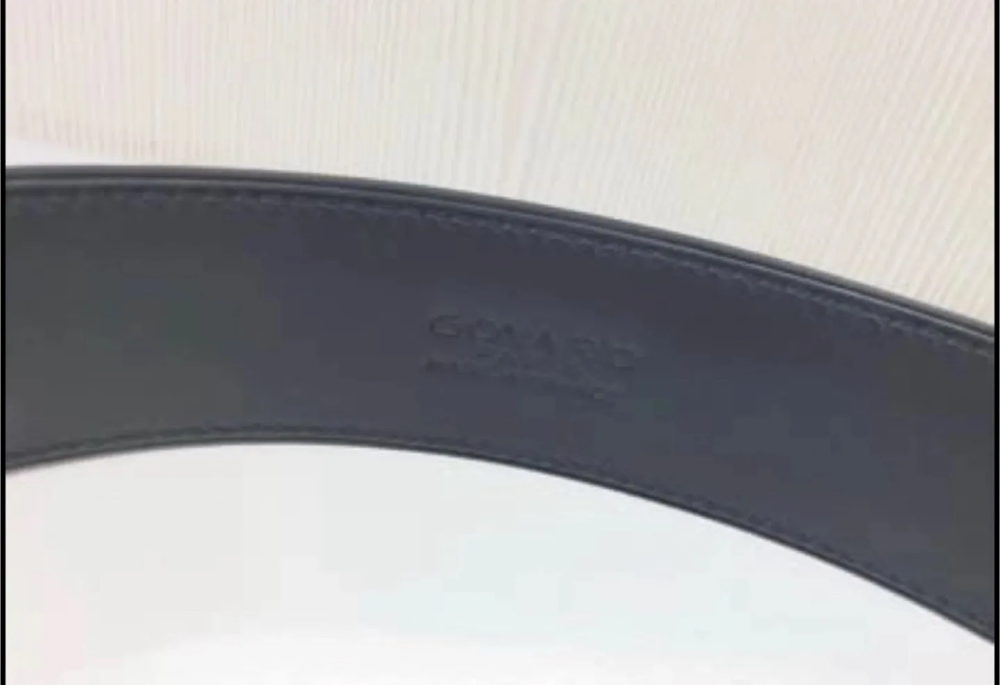 100% Authentic Goyard Belt Ceinture Batilde In Black image indicator(3)