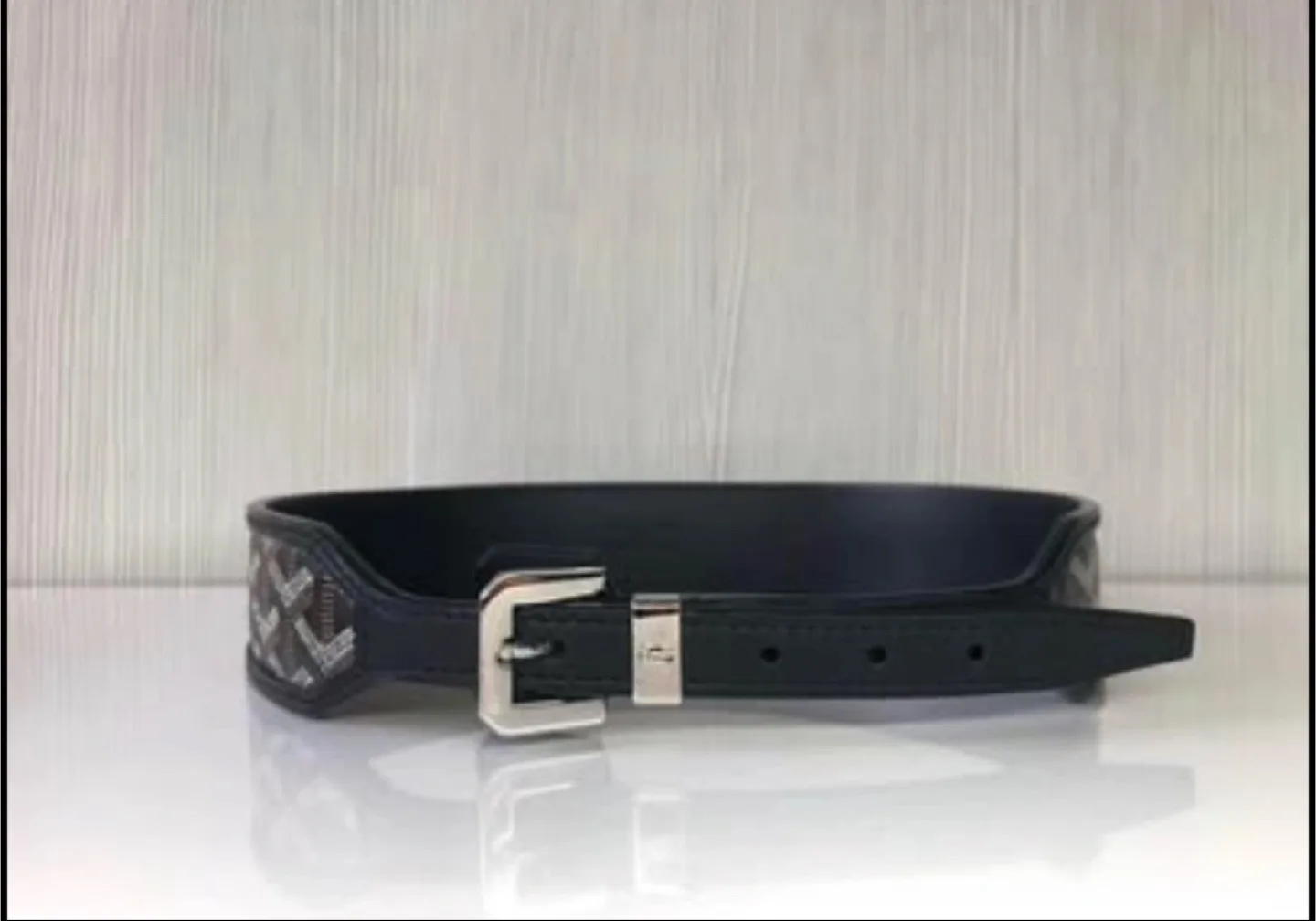 100% Authentic Goyard Belt Ceinture Batilde In Black thumbnail