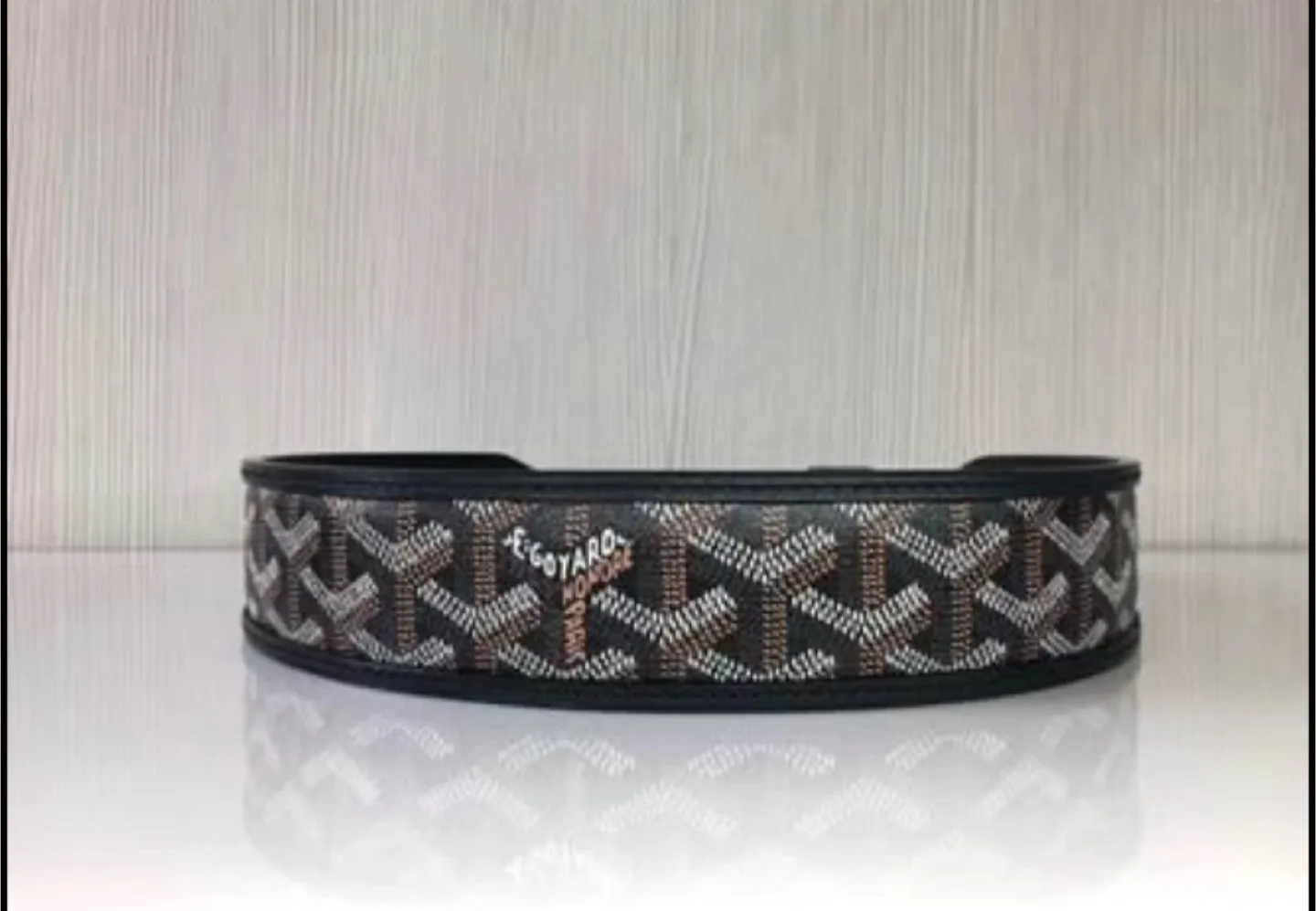 100% Authentic Goyard Belt Ceinture Batilde In Black image indicator(2)