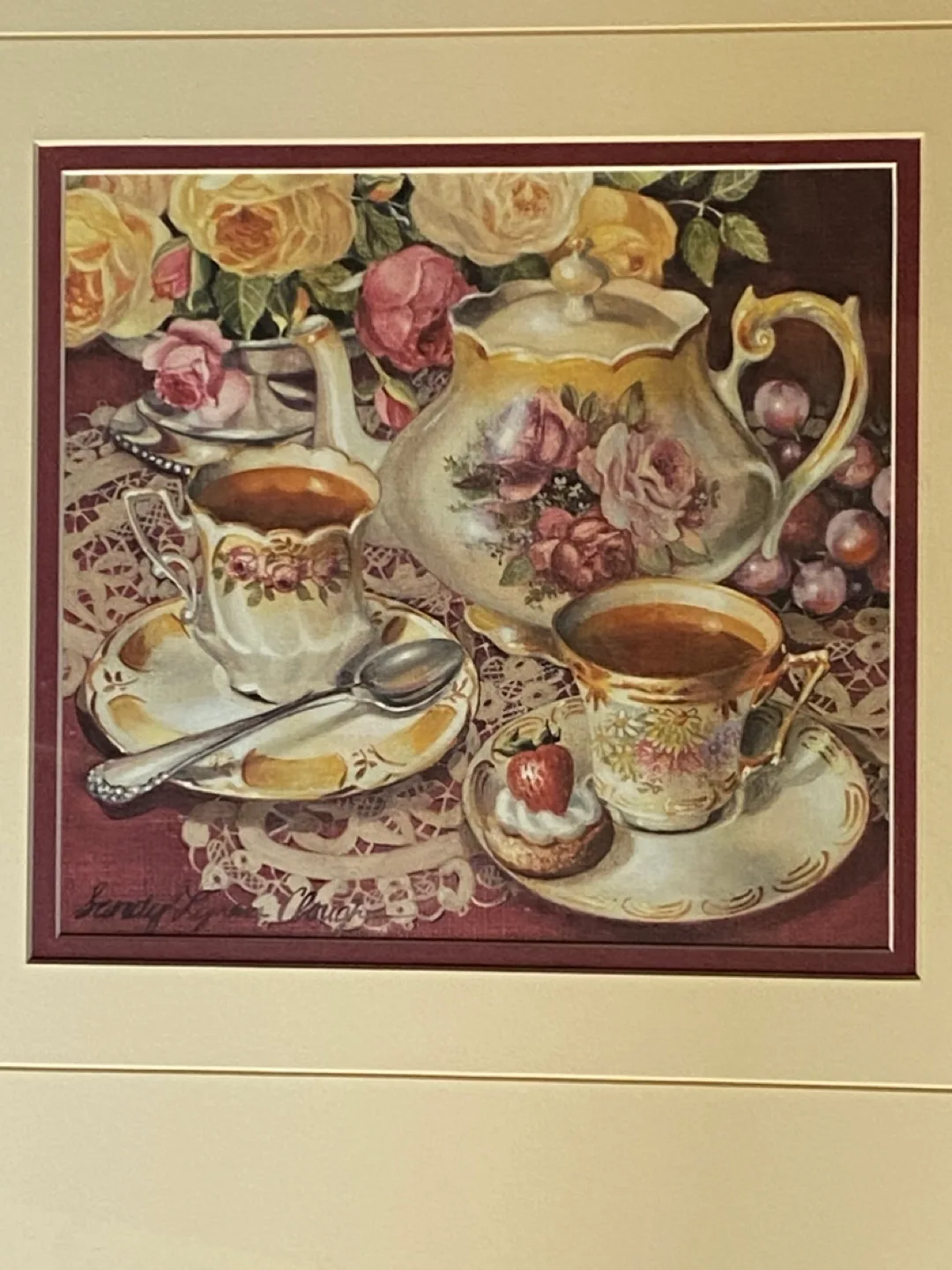 Framed Sandy Lynn Clough Art Print-Tea Art! image indicator(4)