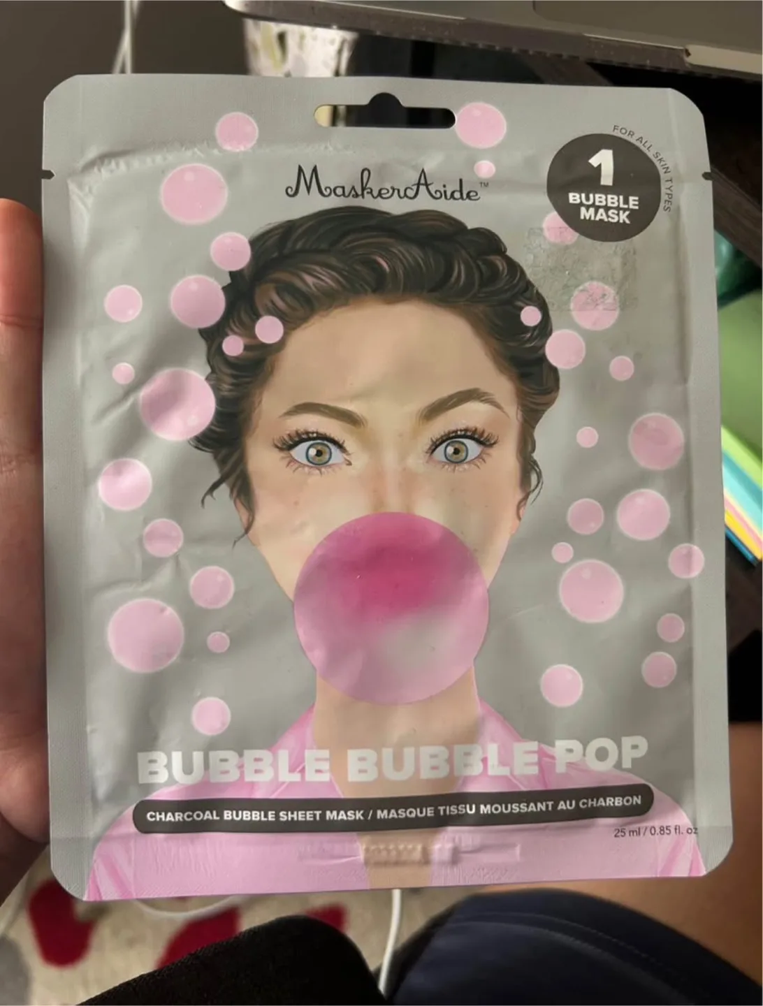 MasherAide Bubble Bubble Pop Charcoal Sheet Mask thumbnail