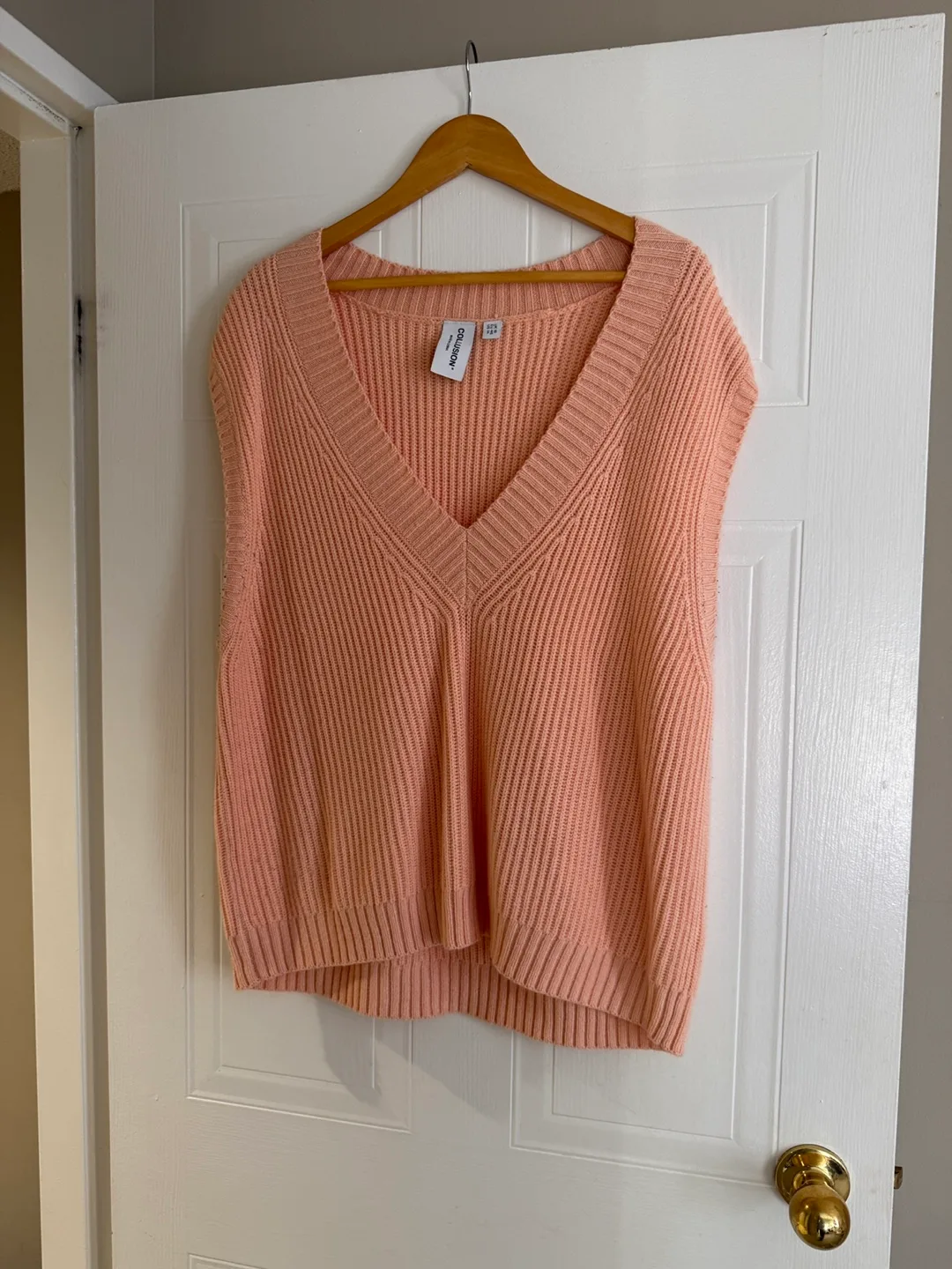 Collusion Pink Knit Vest - Size 14 thumbnail