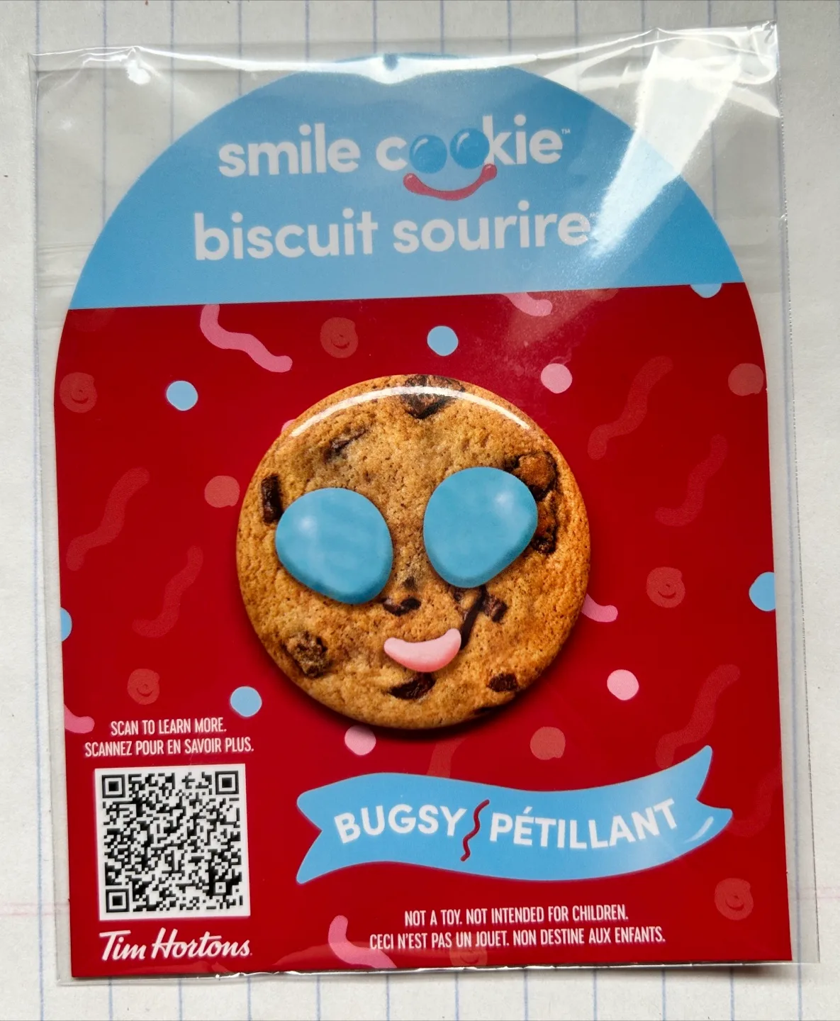 Tim Hortons Smile Cookie Pin - Bugsy / Pétillant thumbnail