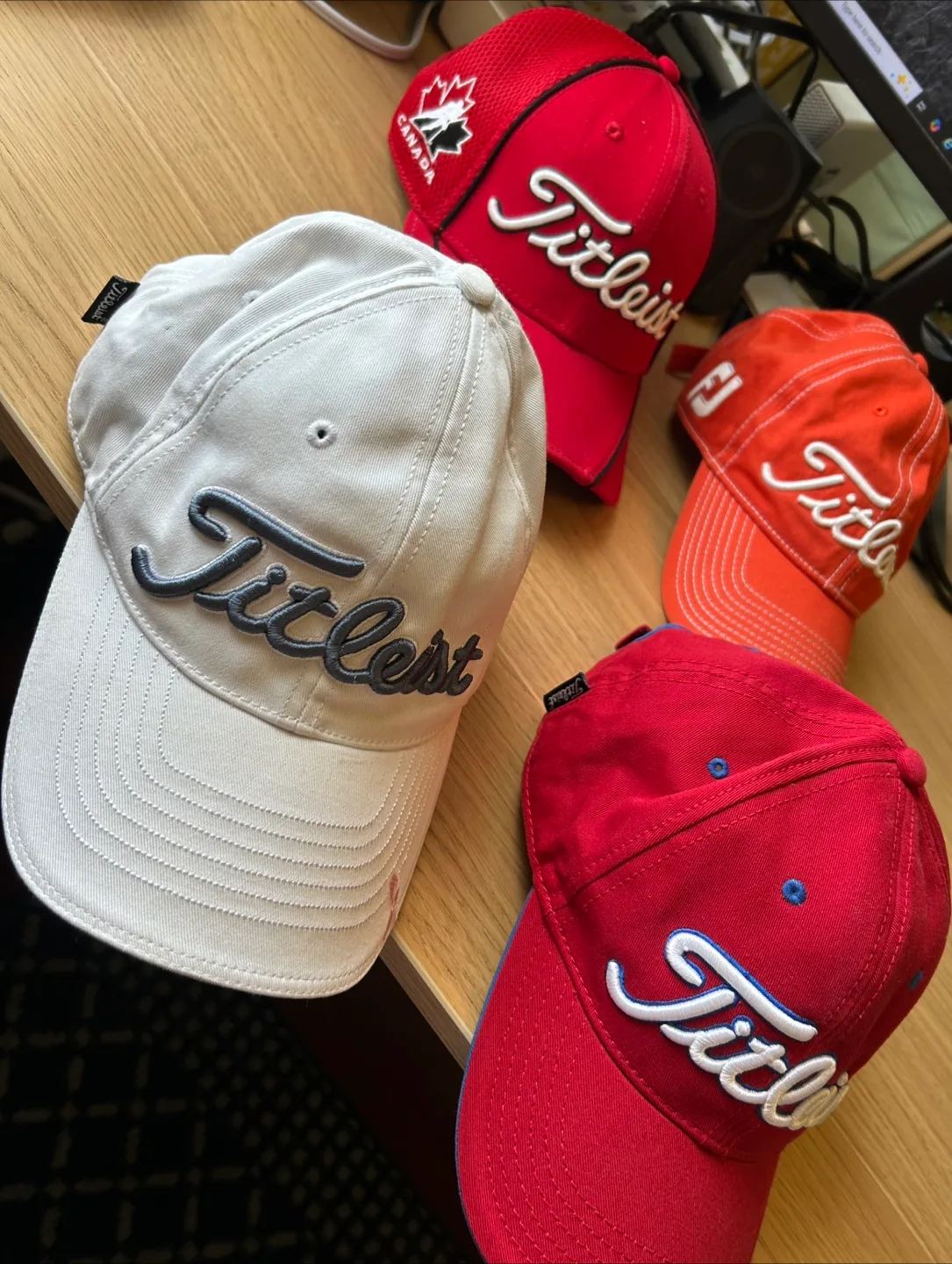 NEW Titleist Golf Hats (4) from Personal Collection