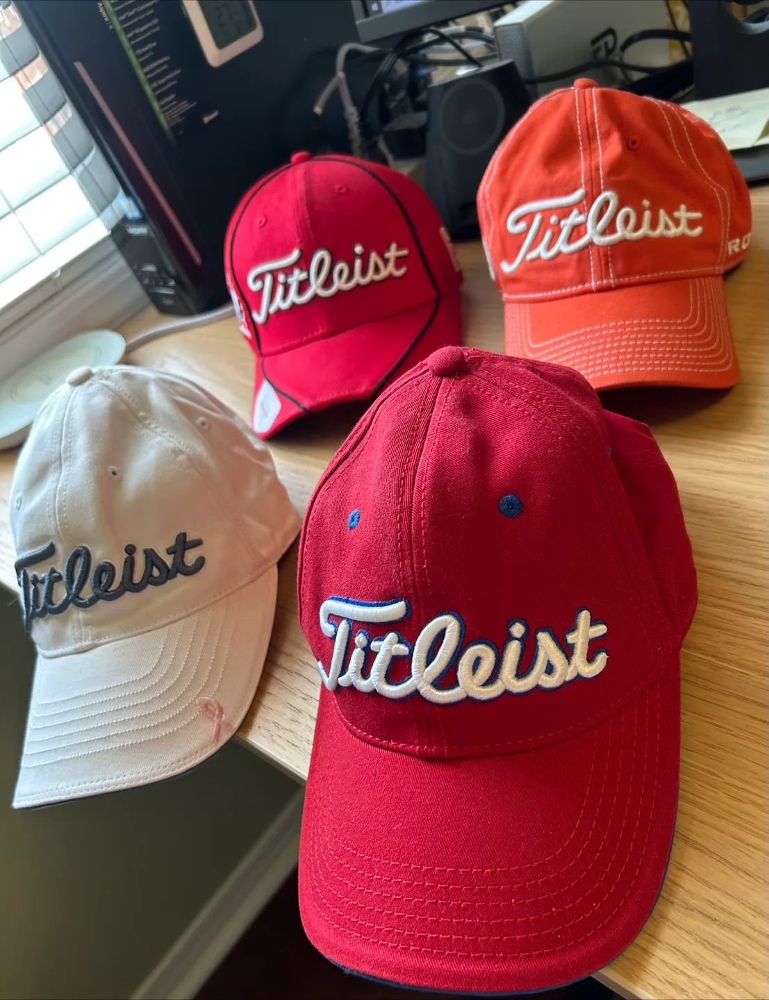 NEW Titleist Golf Hats (4) from Personal Collection image indicator(2)