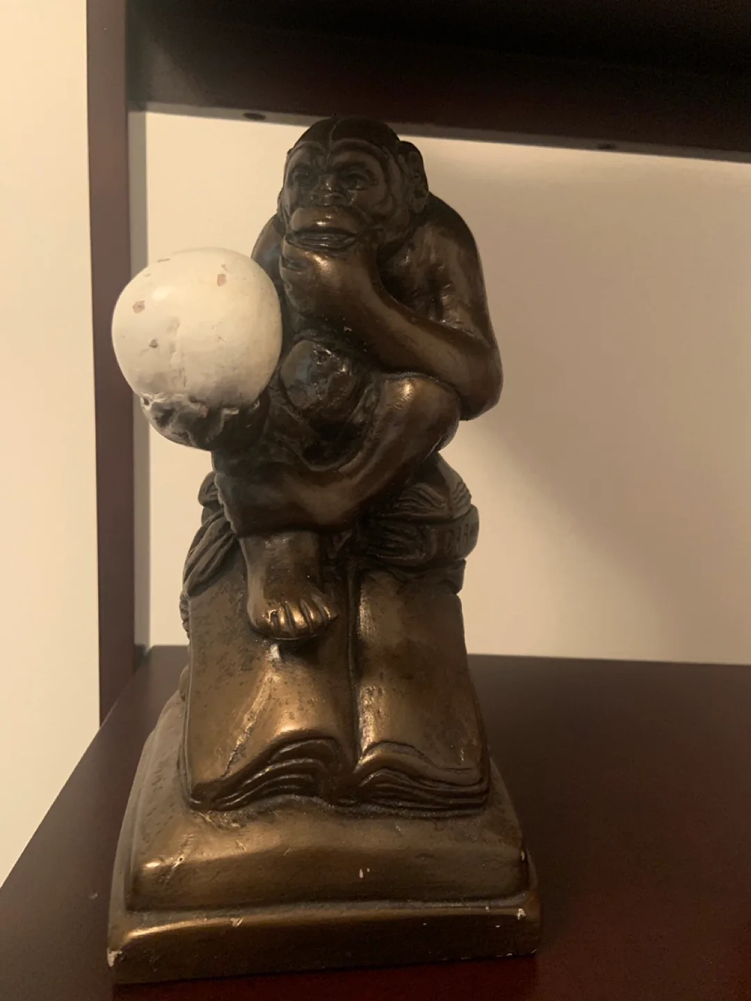 Bronze Thinker Monkey Figurine image indicator(2)