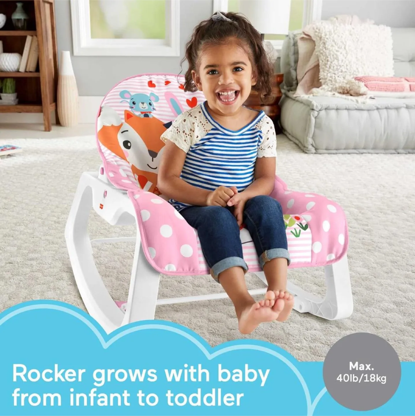 ✨LIKE NEW✨ Fisher-Price Baby's Bouncer Seat image indicator(9)