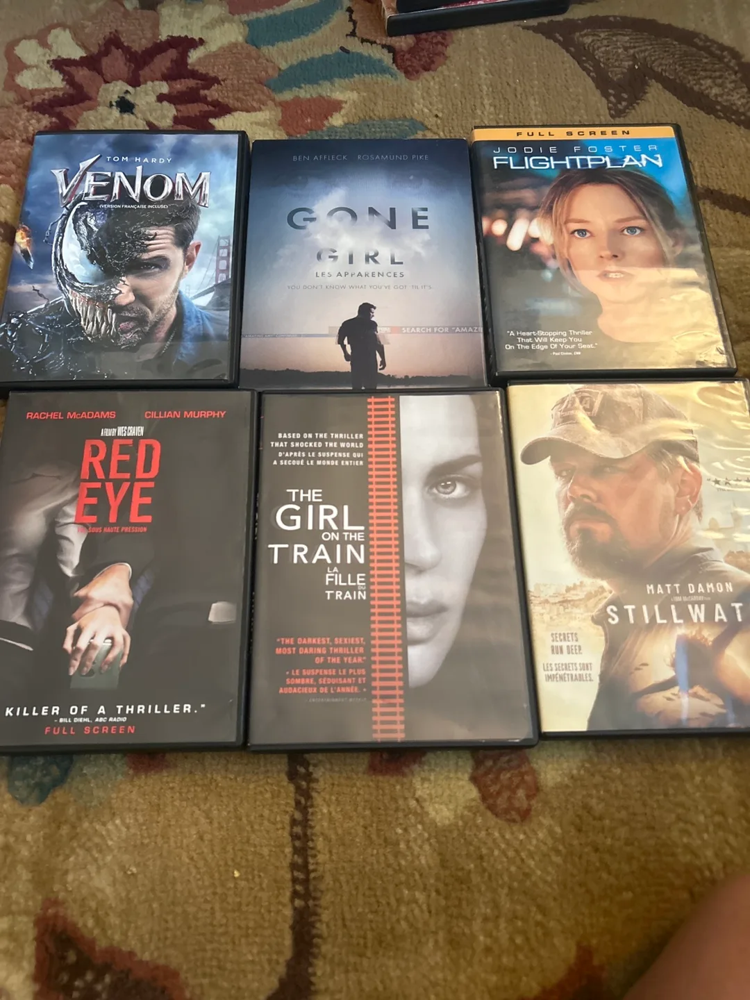 DVD Movies: Venom, Gone Girl, Flightplan, Red Eye thumbnail