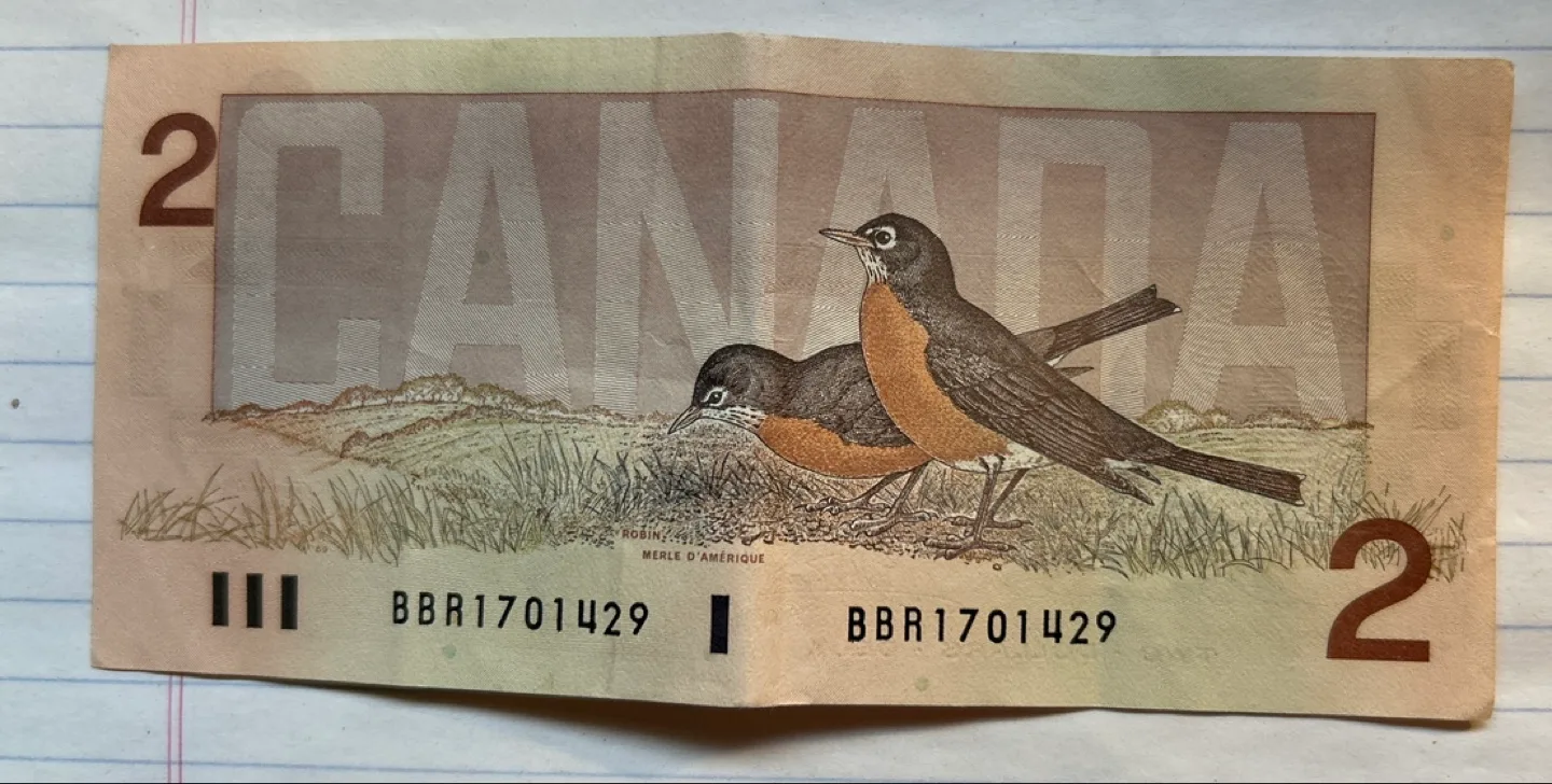 Canadian 2 Dollar Bill from 1986 image indicator(2)