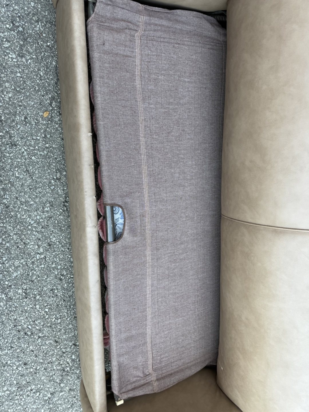 Beige Sofa Bed - Some Damage - photo 2