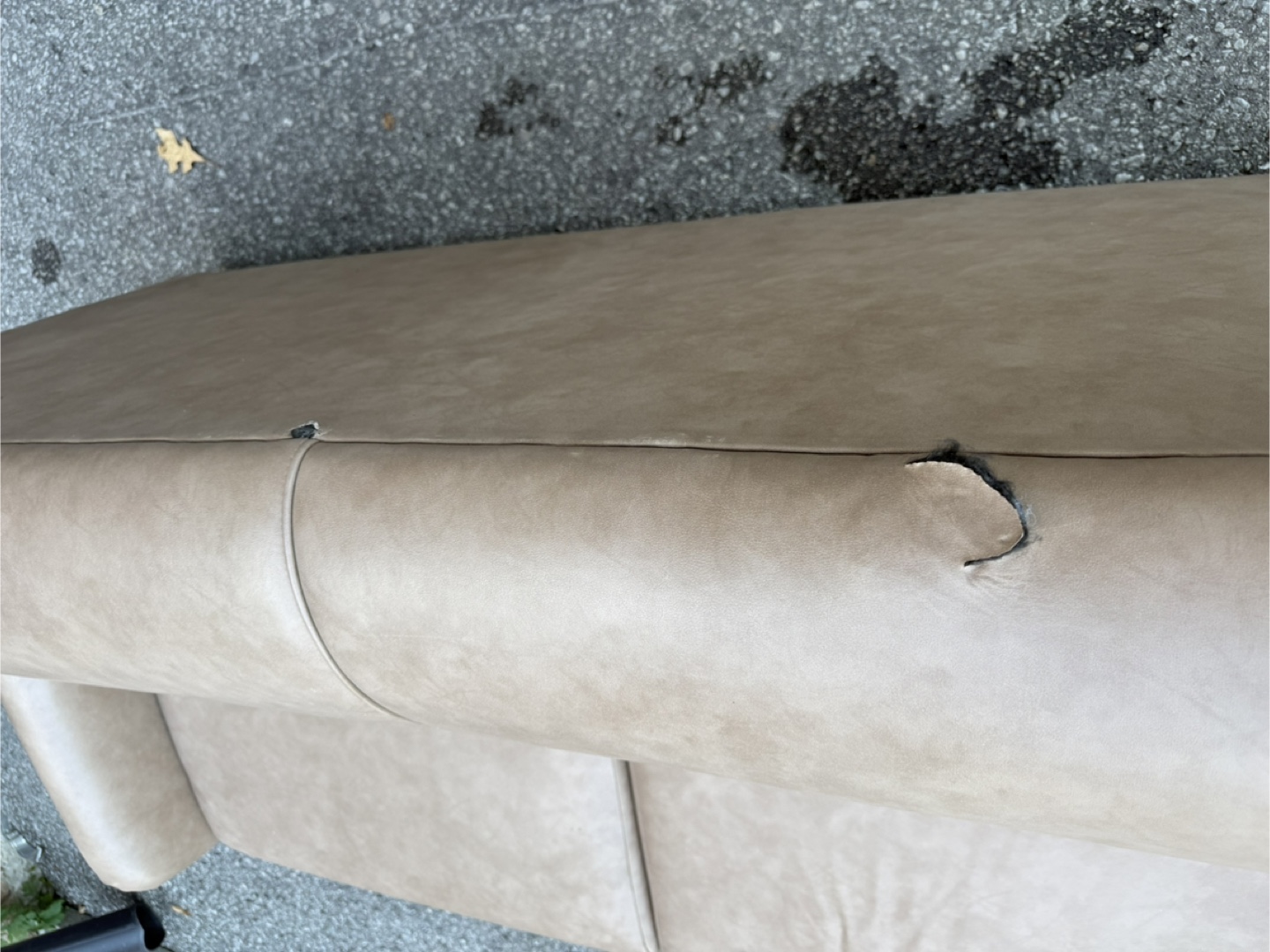 Beige Sofa Bed - Some Damage - photo 5