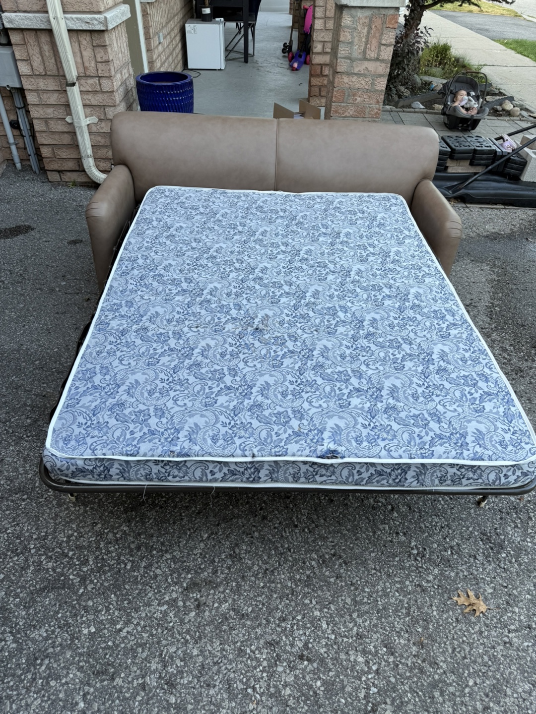 Beige Sofa Bed - Some Damage - photo 3