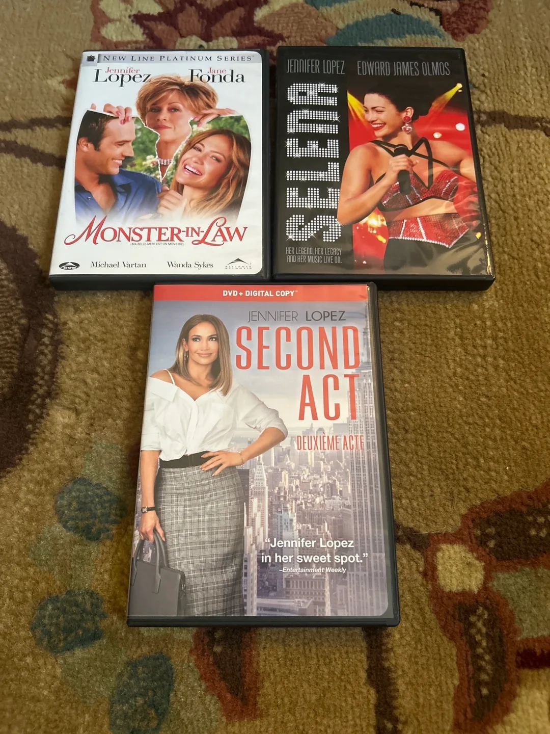 Jennifer Lopez DVD Bundle - Monster-in-Law, Selena, Second Act thumbnail