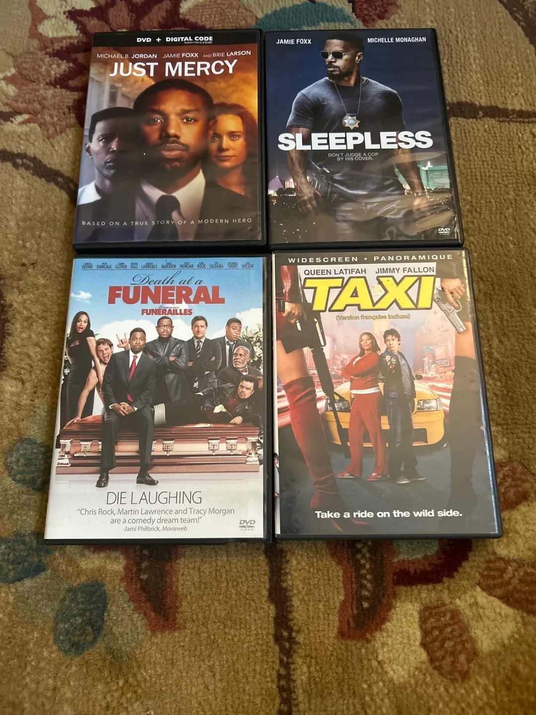 DVD Lot: Just Mercy, Sleepless, Death at a Funeral, Taxi thumbnail