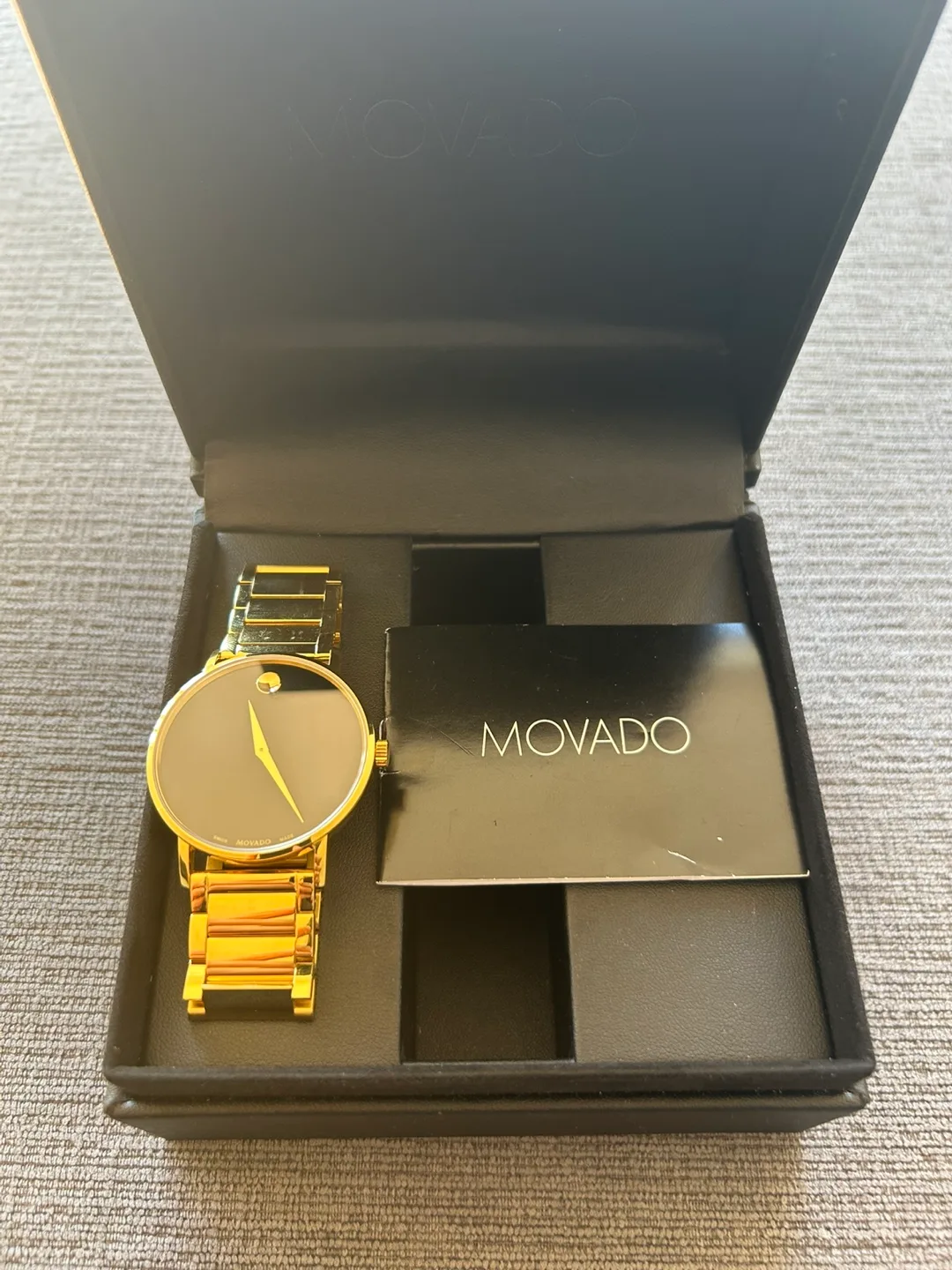 Movado Classic Museum Gold Watch thumbnail