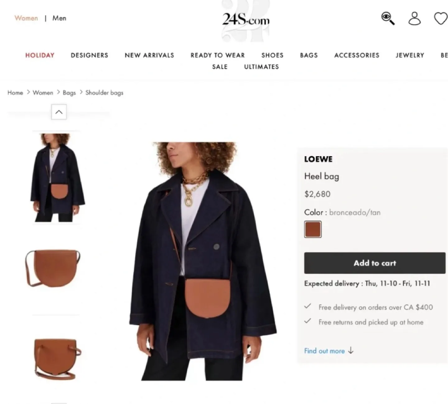 100% authentic LOEWE crossbody wallet phone bag image indicator(5)