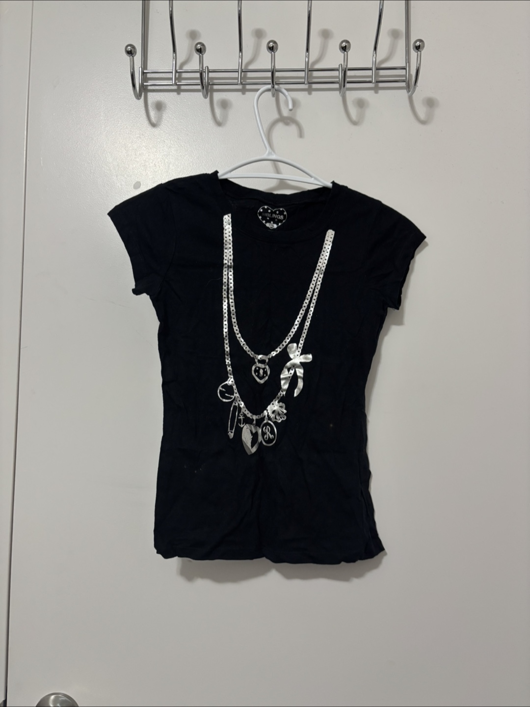 SIBLINGS Girl’s Y2K Black T-shirt