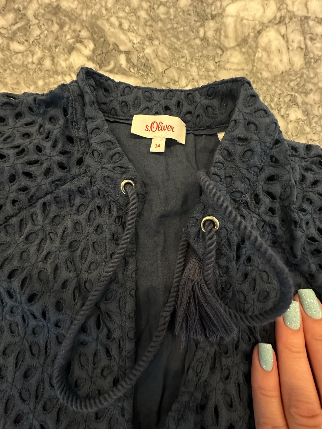 s.Oliver Navy Blue Dress - Size 34 thumbnail
