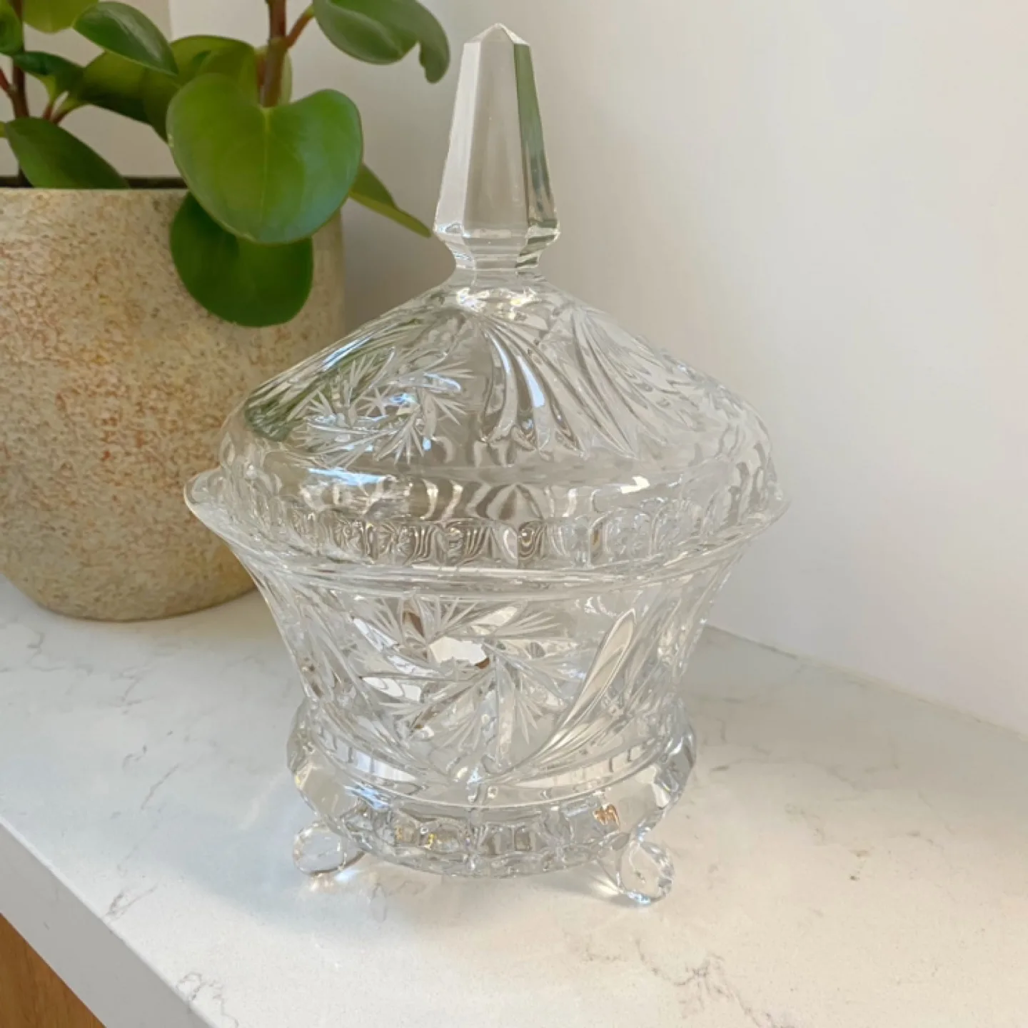 Crystal Candy Dish with Lid (2 available) image indicator(2)