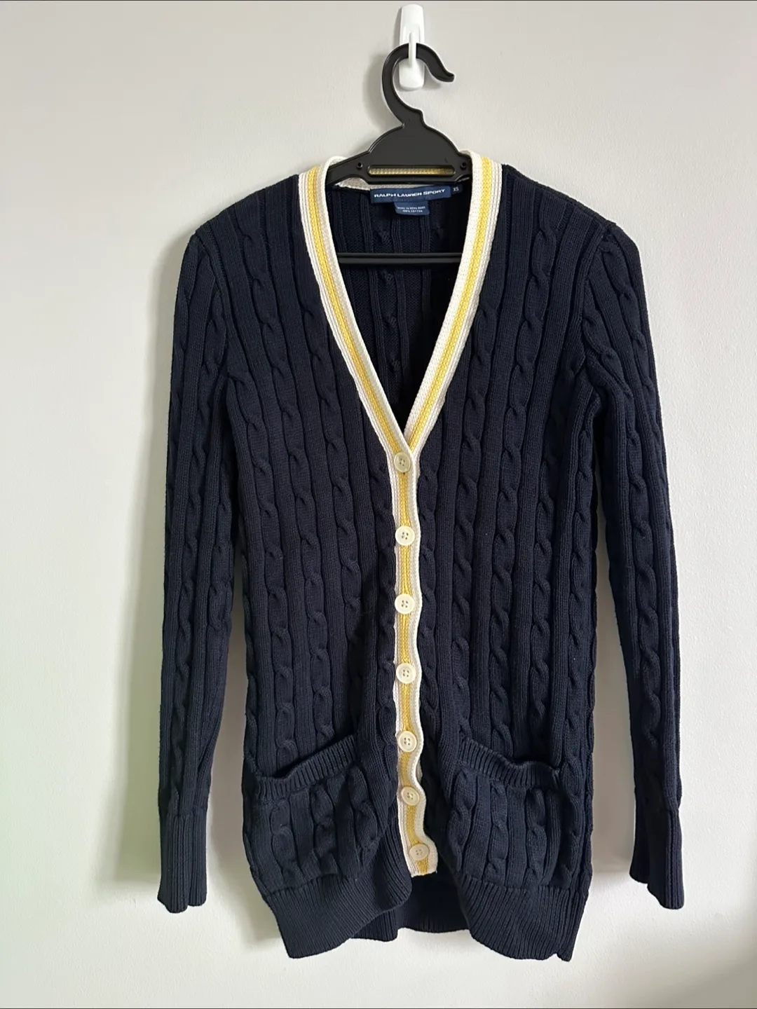 Ralph Lauren Sport Cable-Knit Cardigan - XS thumbnail