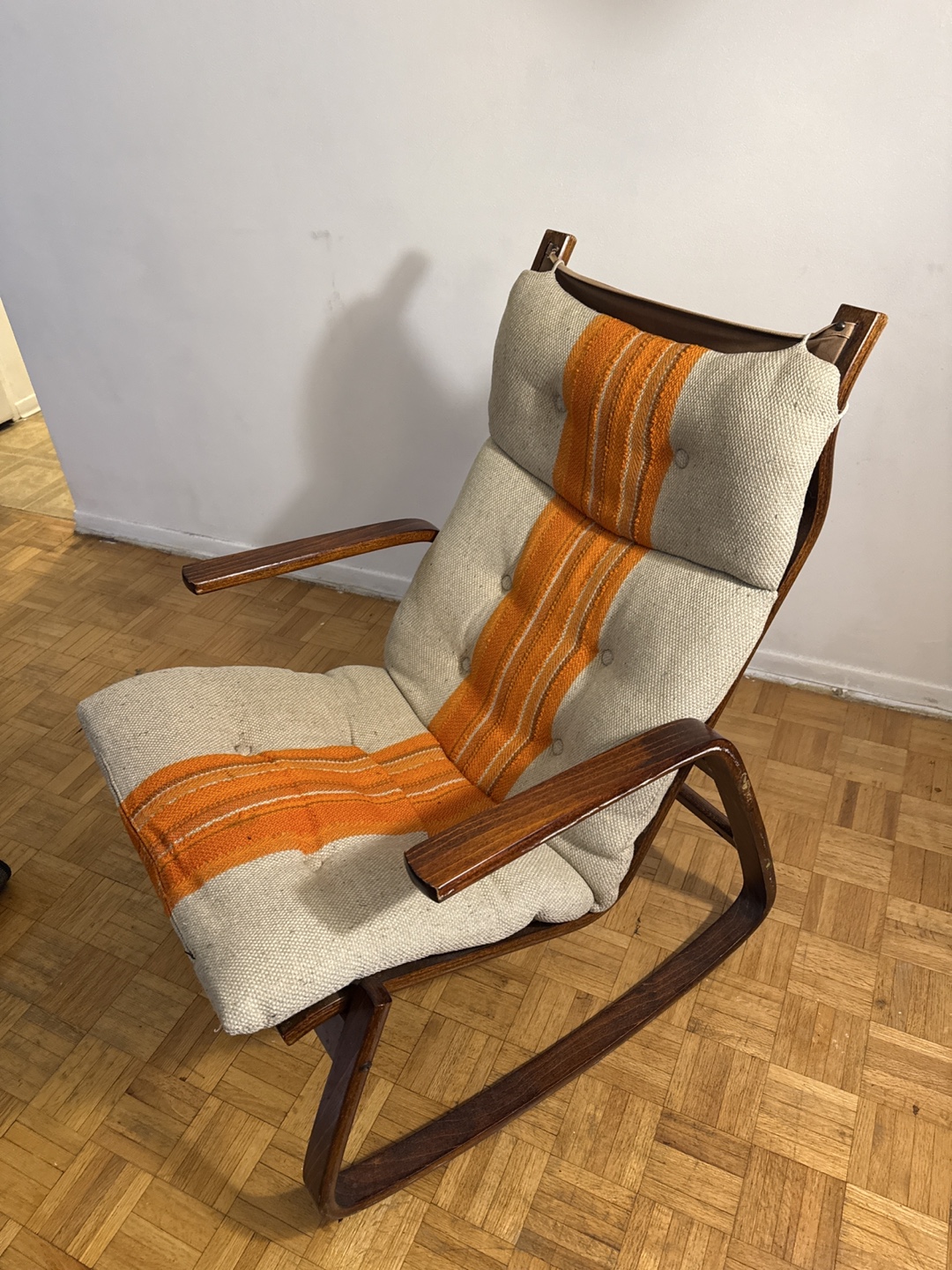 Vintage Mid-Century Modern Rocking Chair - photo 2