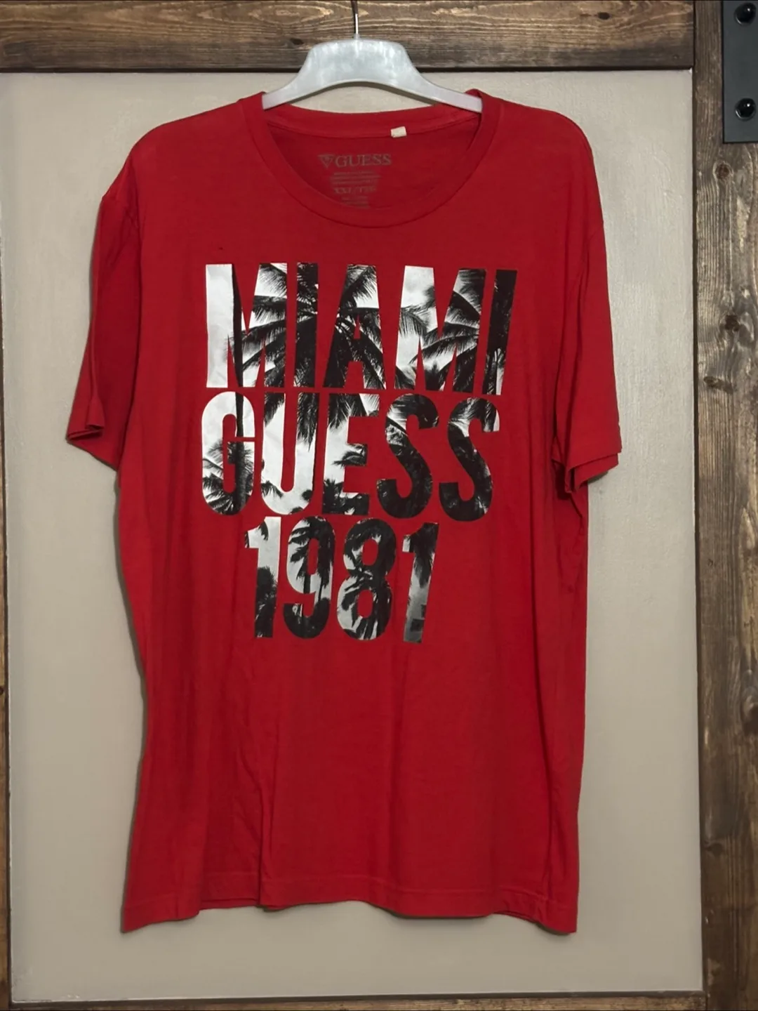 Guess Miami 1981 Red T (menu XXL) thumbnail