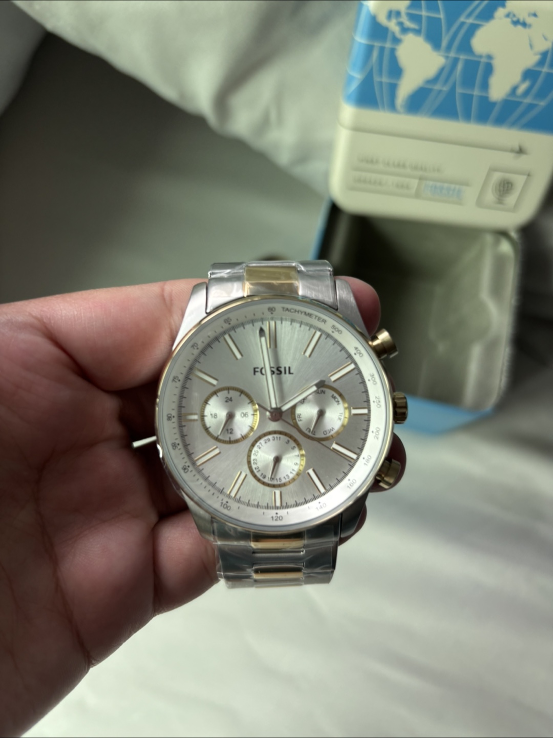 Fossil BQ2693 Silver/Gold Men's Watch - photo 2
