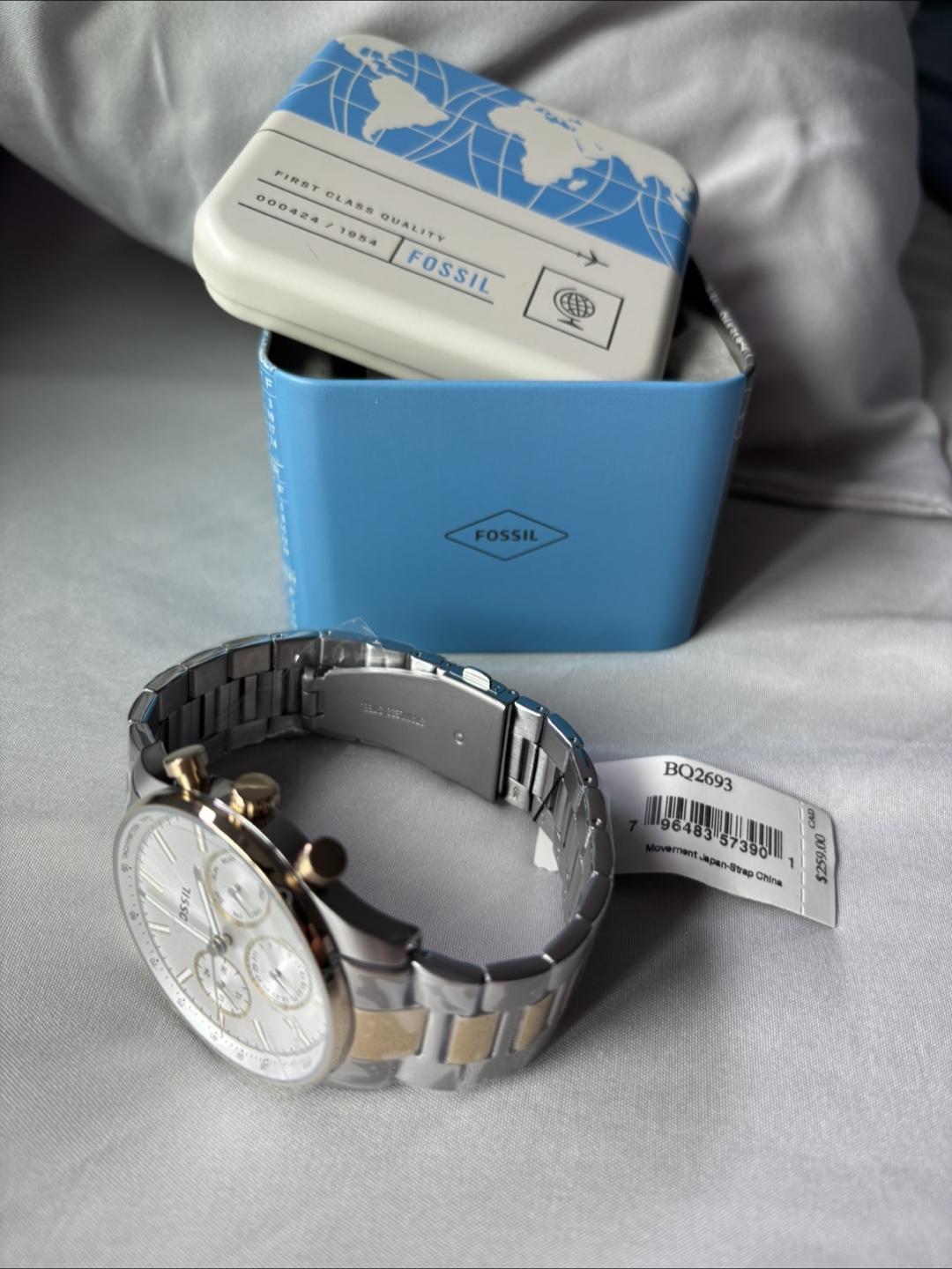 Fossil BQ2693 Silver/Gold Men's Watch - photo 3
