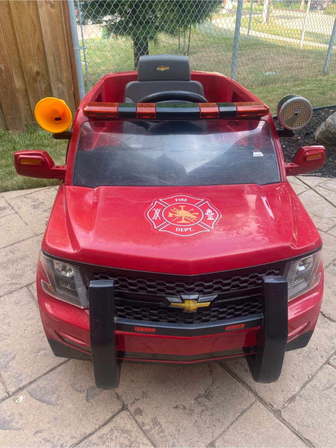 Red Ride-On Firefighter Truck