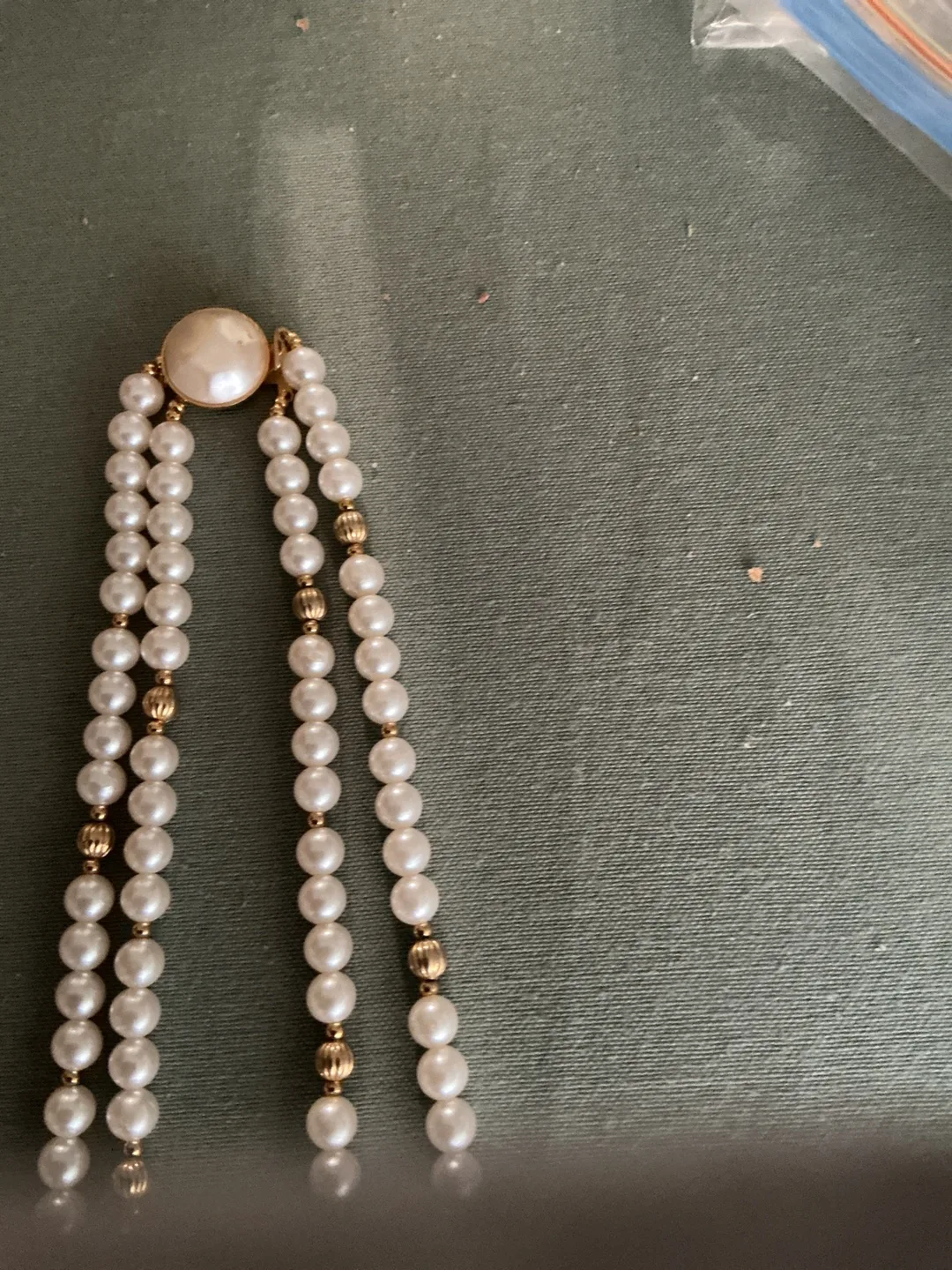 2 Strand Pearl Necklace costume jewelry image indicator(2)