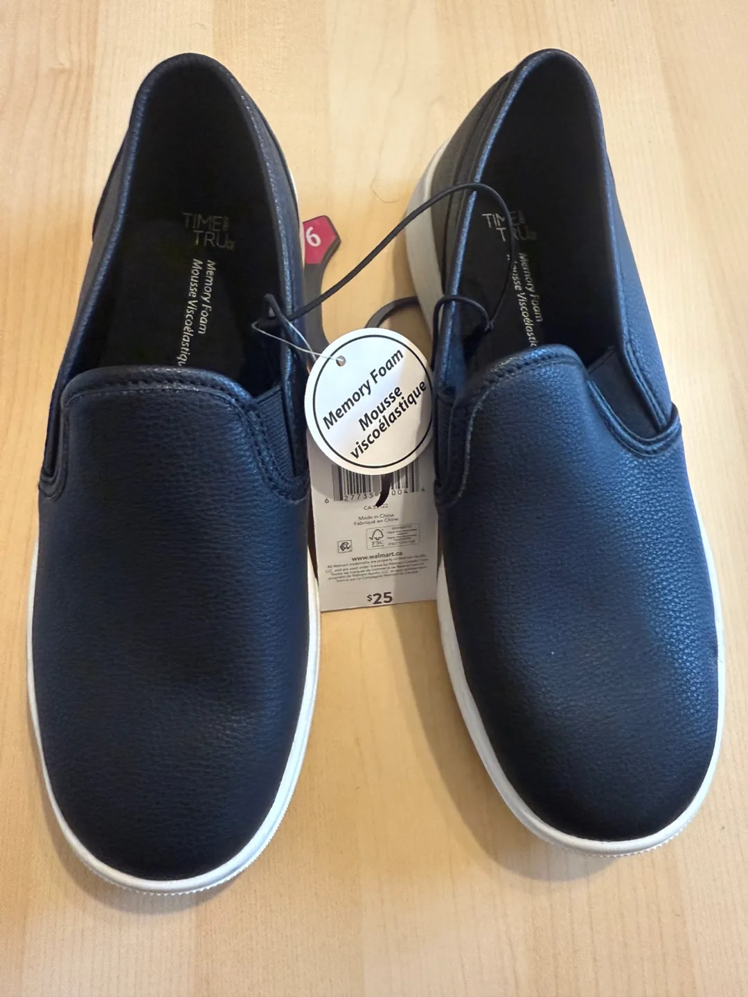 Time and Tru Memory Foam Slip-On Shoes - Size 6 image indicator(3)