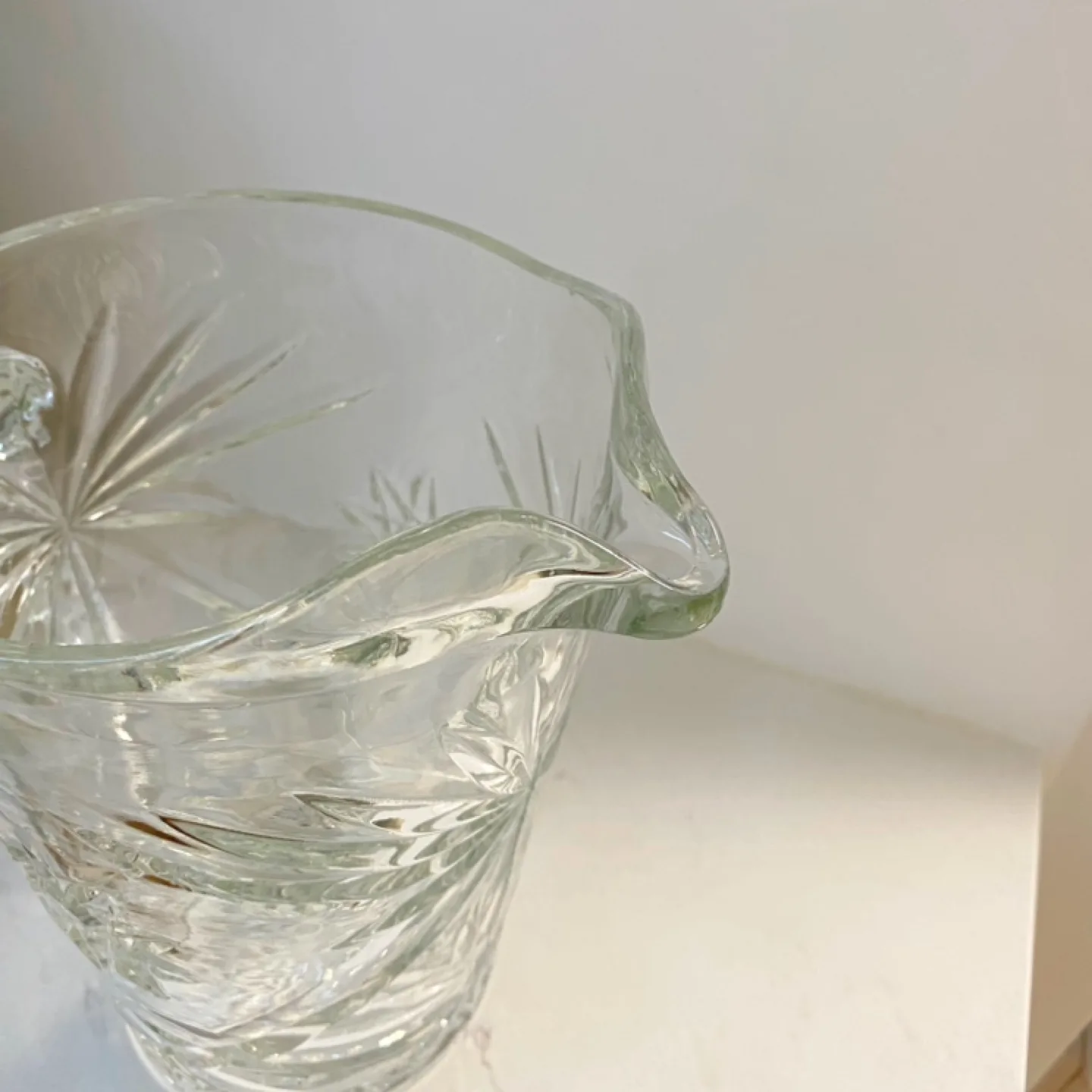 Vintage Clear Glass Pitcher image indicator(3)
