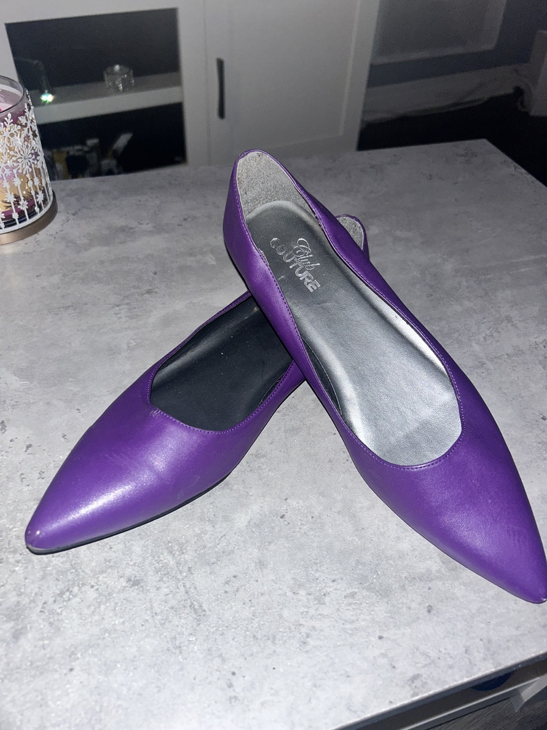 Purple Flats - size 9