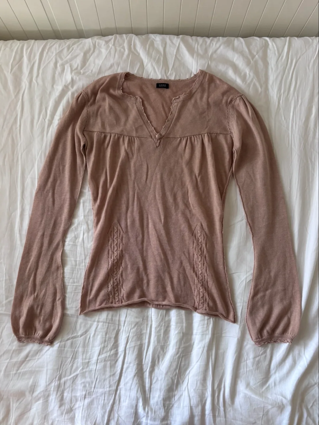 vintage knit longsleeve top thumbnail