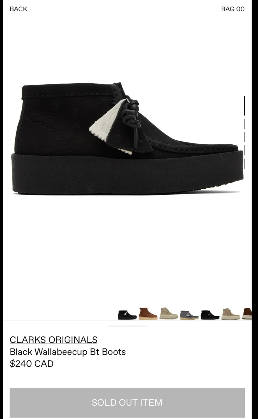 Clarks Wallabee Boot Black Suede image indicator(3)
