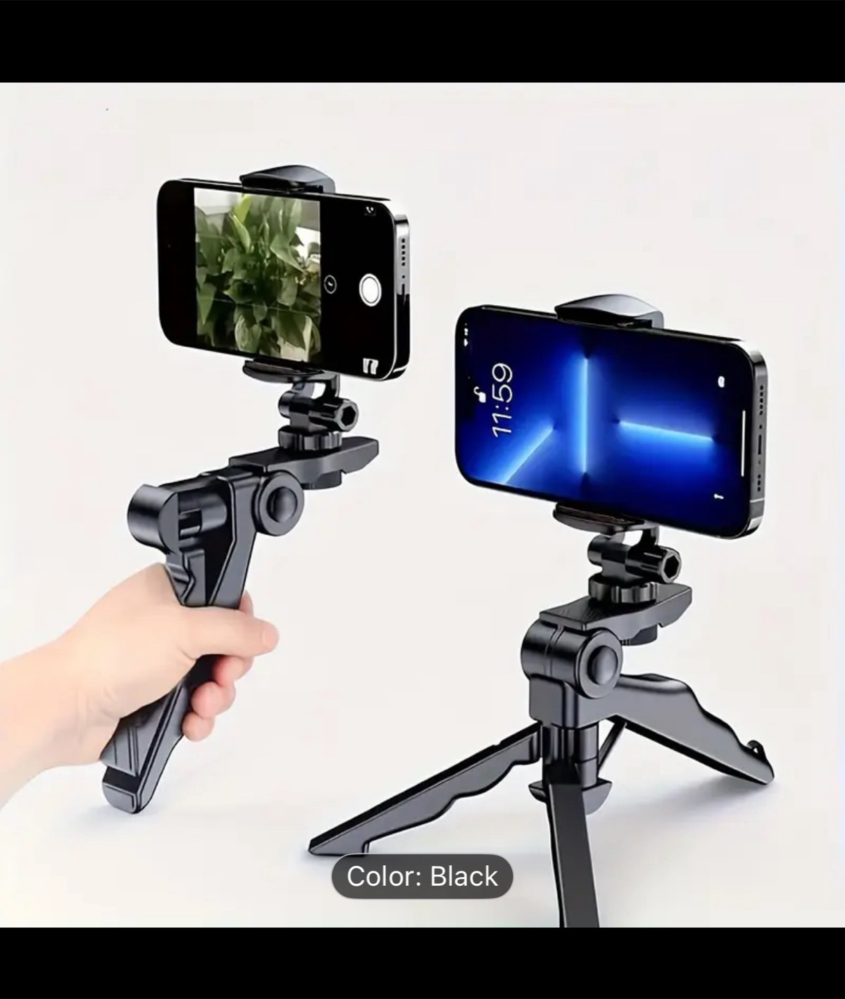 Black Handheld Tripod Stabilizer