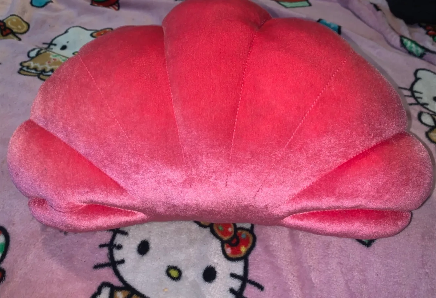 Pink Seashell Pillow