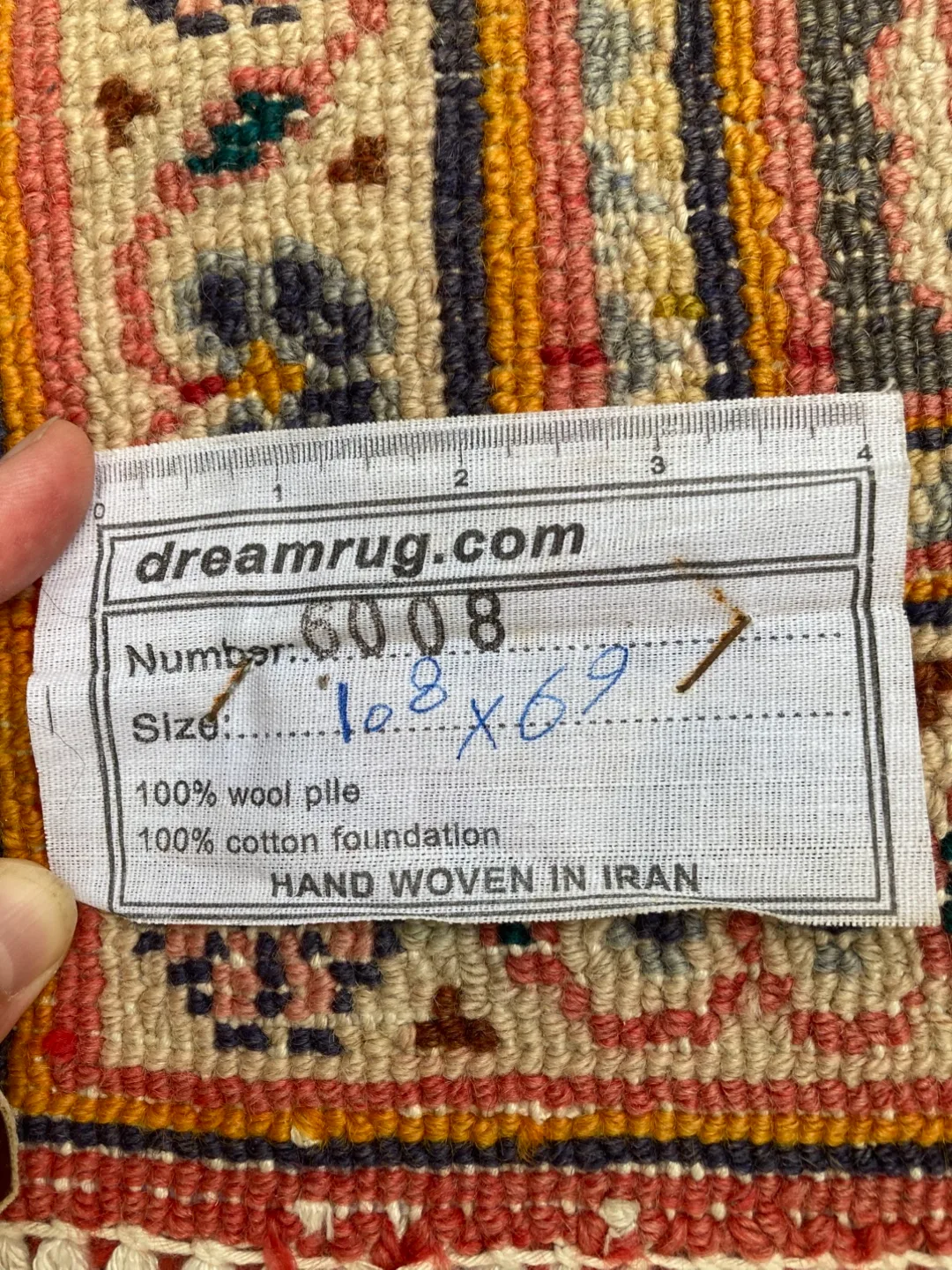 Hand Woven Persian Wool Carpet 10.8 x 6.9 ft image indicator(3)