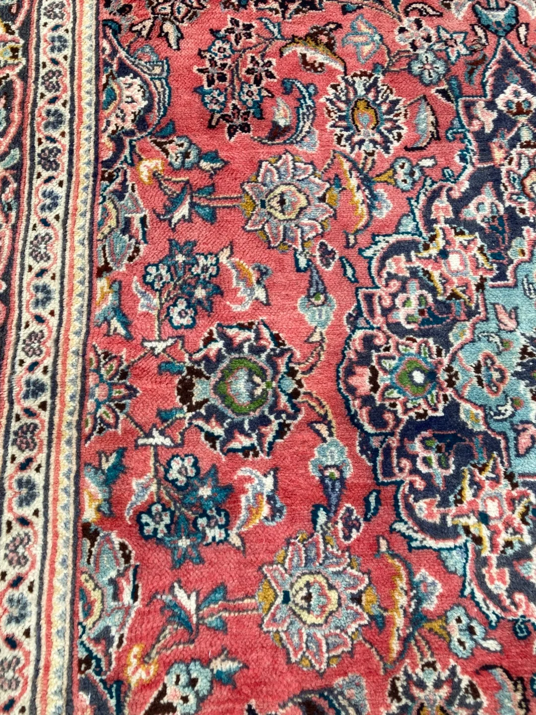 Hand Woven Persian Wool Carpet 10.8 x 6.9 ft image indicator(2)