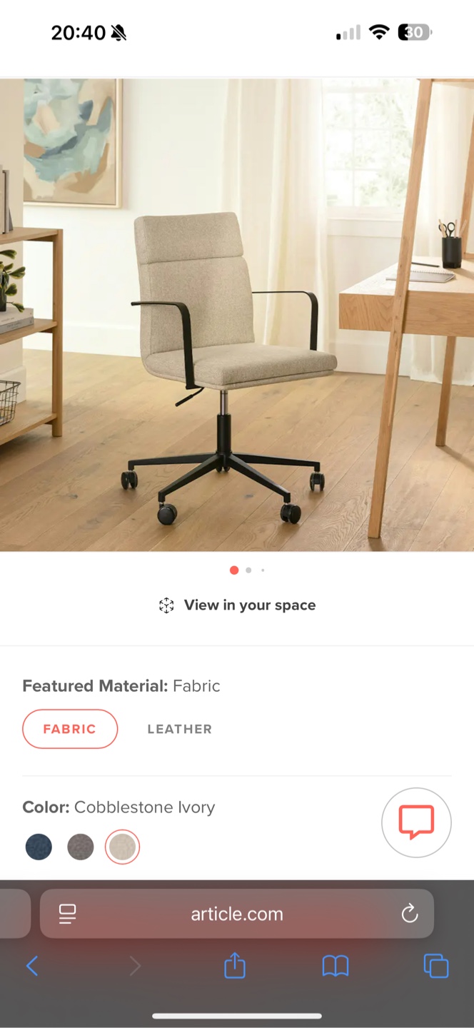 Article Office Chair & Adjustable Standing Desk - photo 3
