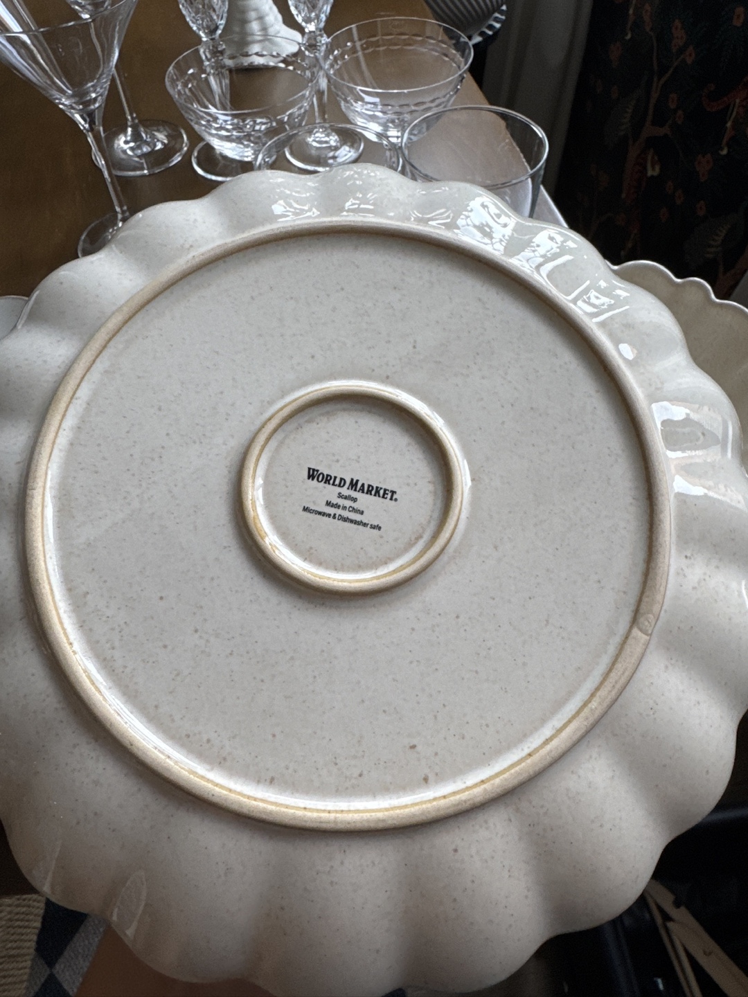 Plate Set from World Market and Glassware - photo 3