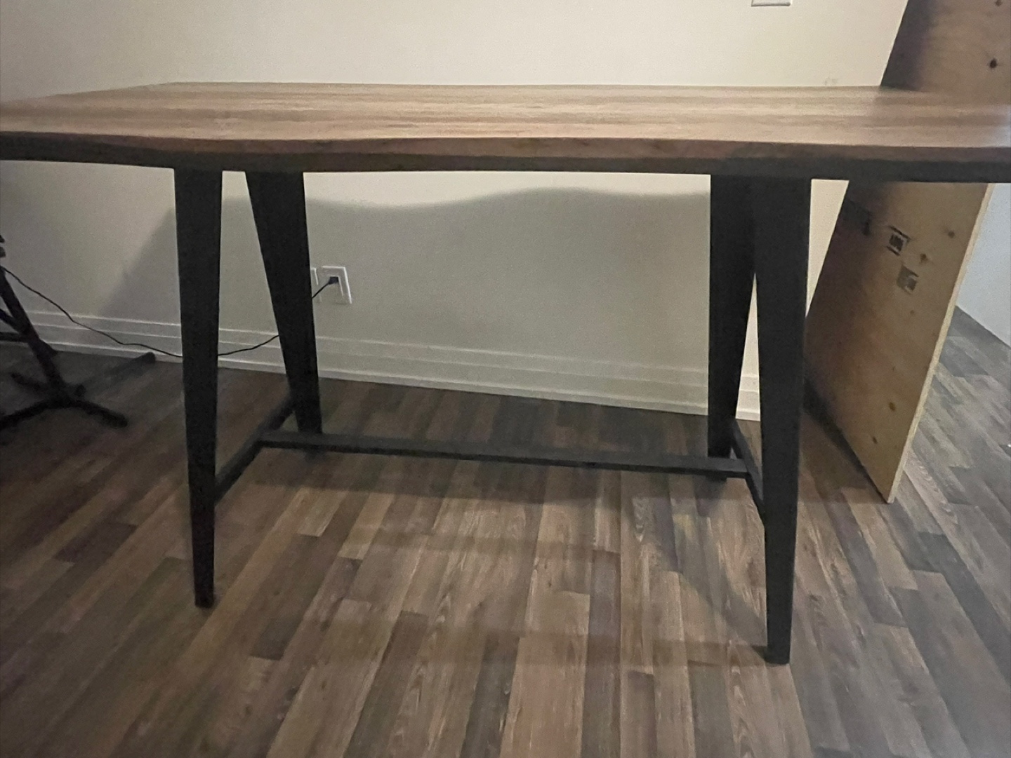 Wood and Black Dining Table - photo 2