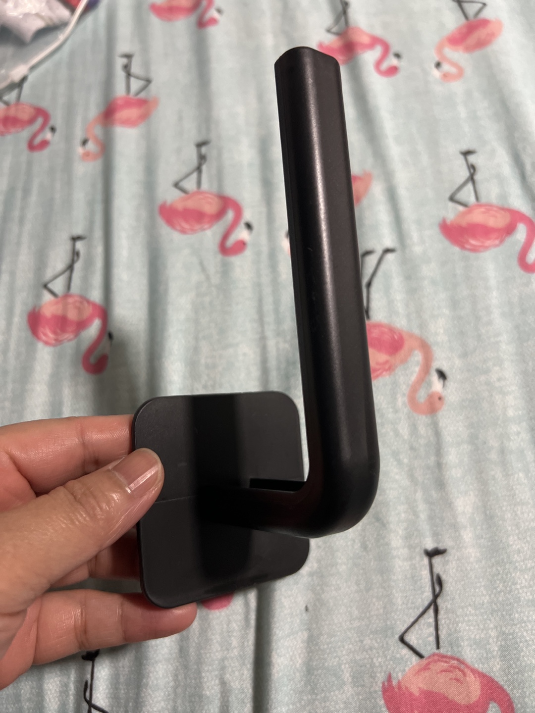Black Adhesive Wall Hook for cap