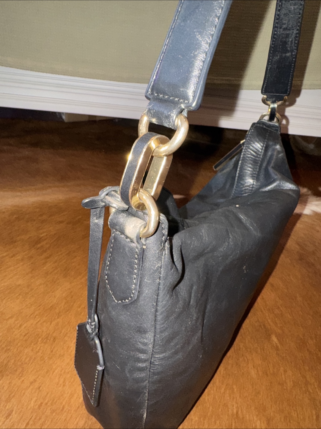 Ralph Lauren Hobo Black Leather Handbag - photo 5