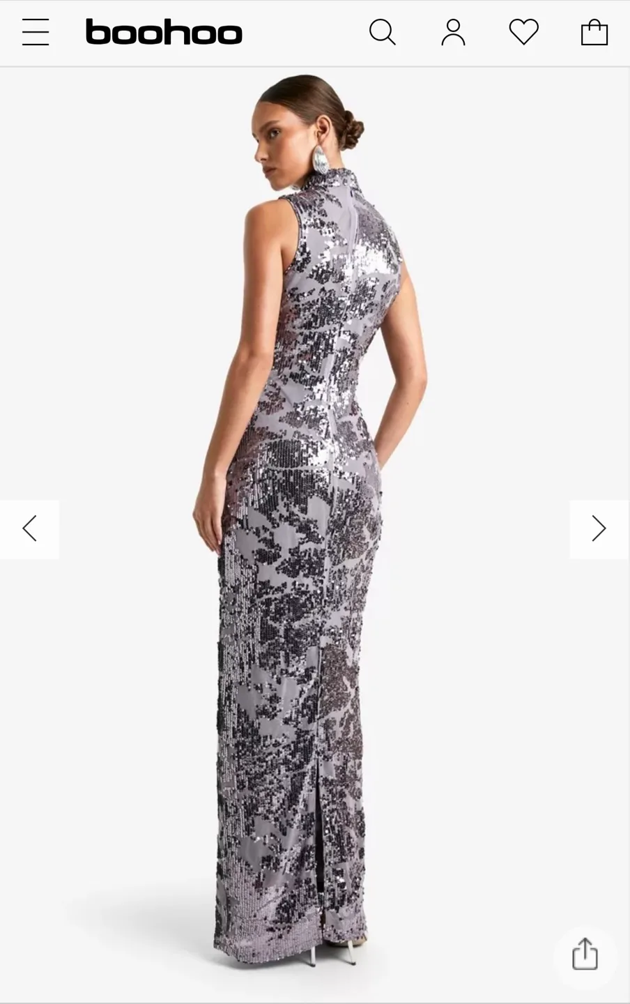 Boohoo Sequin Maxi Dress thumbnail