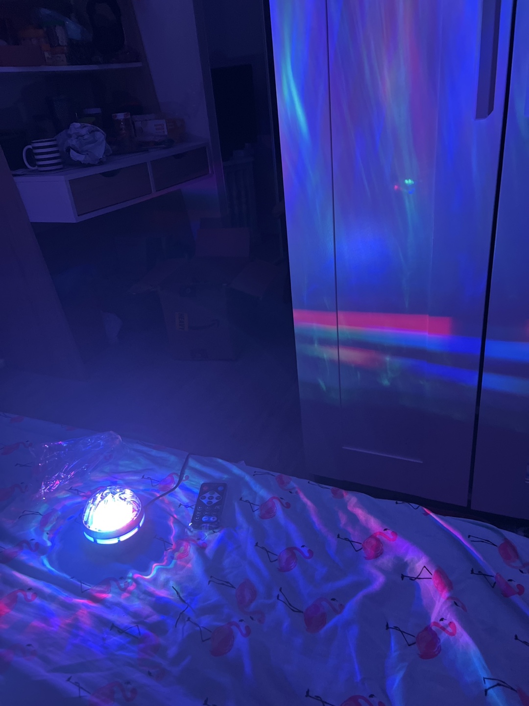 LED Projector Night Light with Remote autora borealis - photo 3