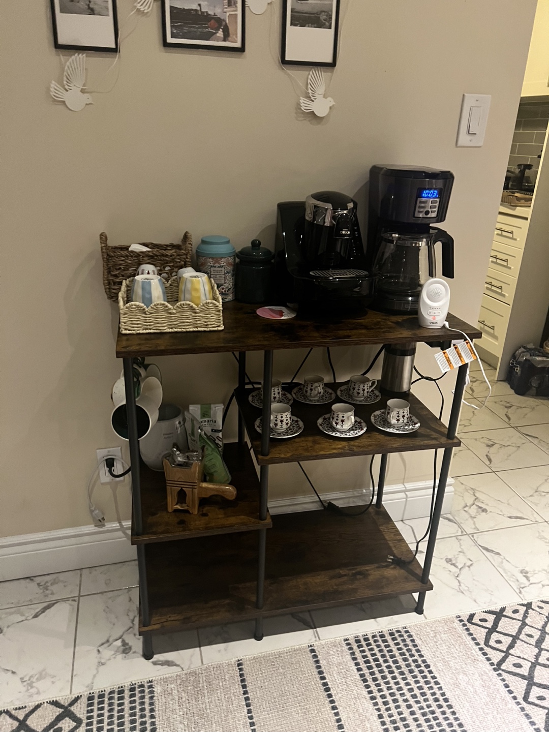 Dark Brown Shelving Unit