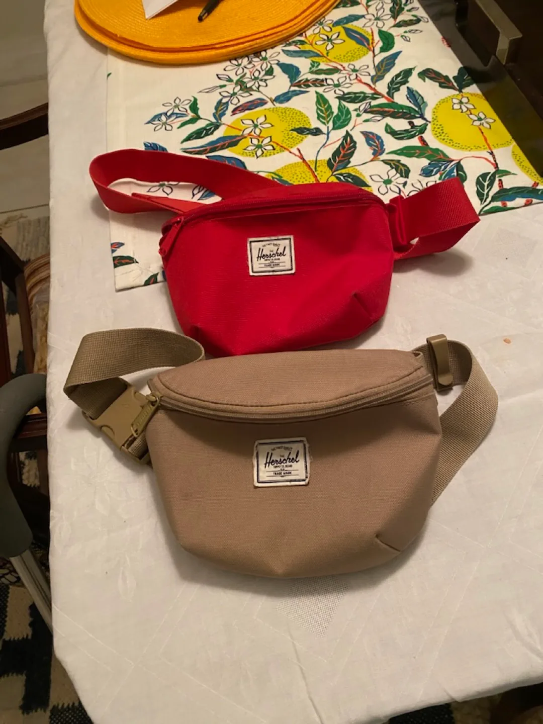 Herschel Fanny Packs - Red & Beige thumbnail