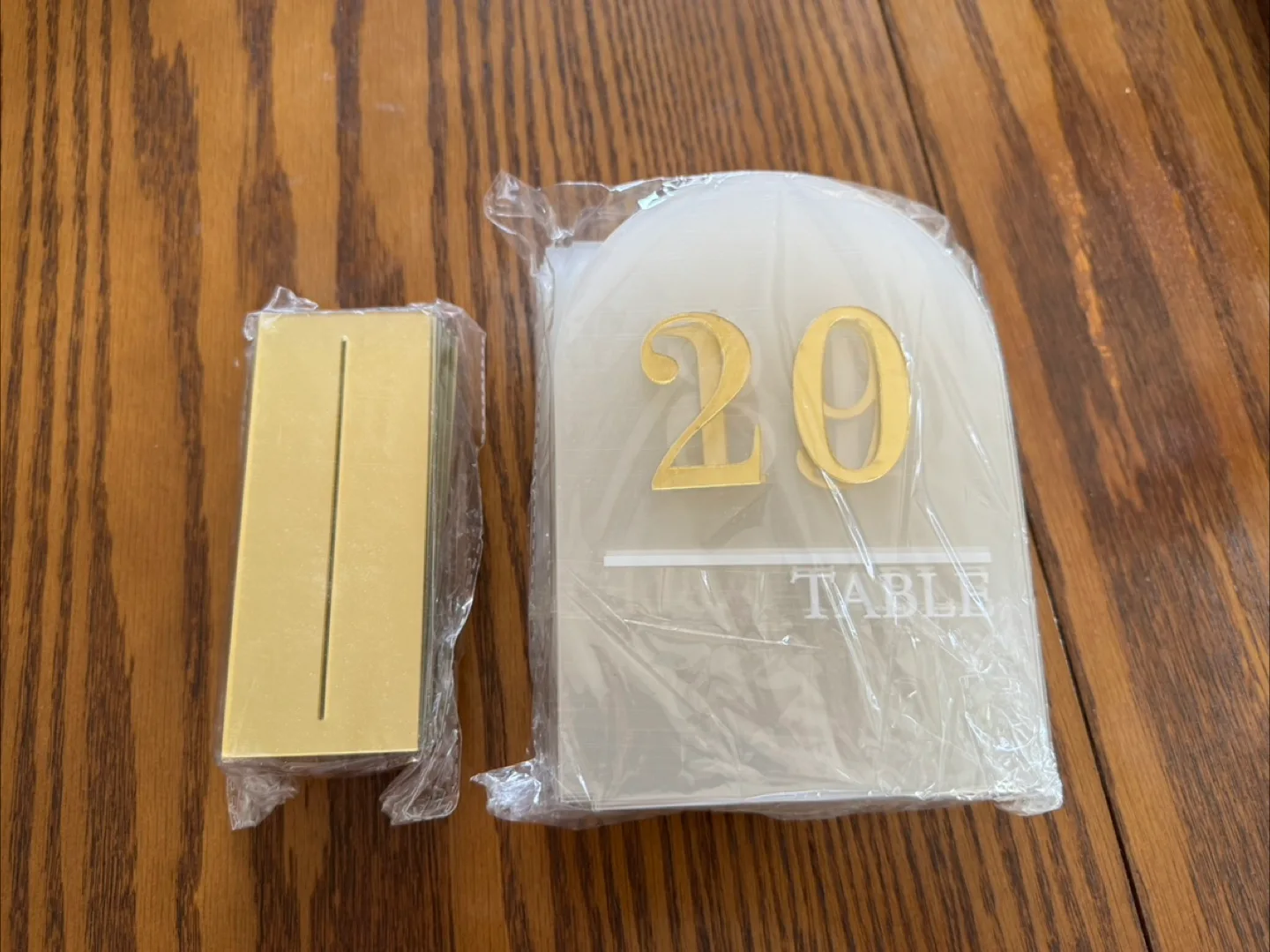 Table Number Holders - Gold thumbnail